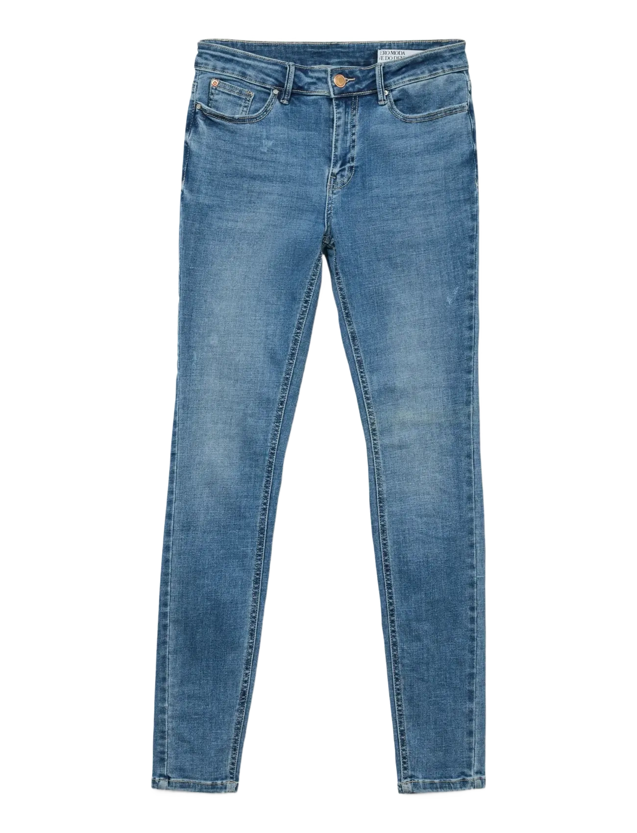 VMFLASH MR SKINNY JEANS LI347 GA NOOS - MEDIUM BLUE DENIM