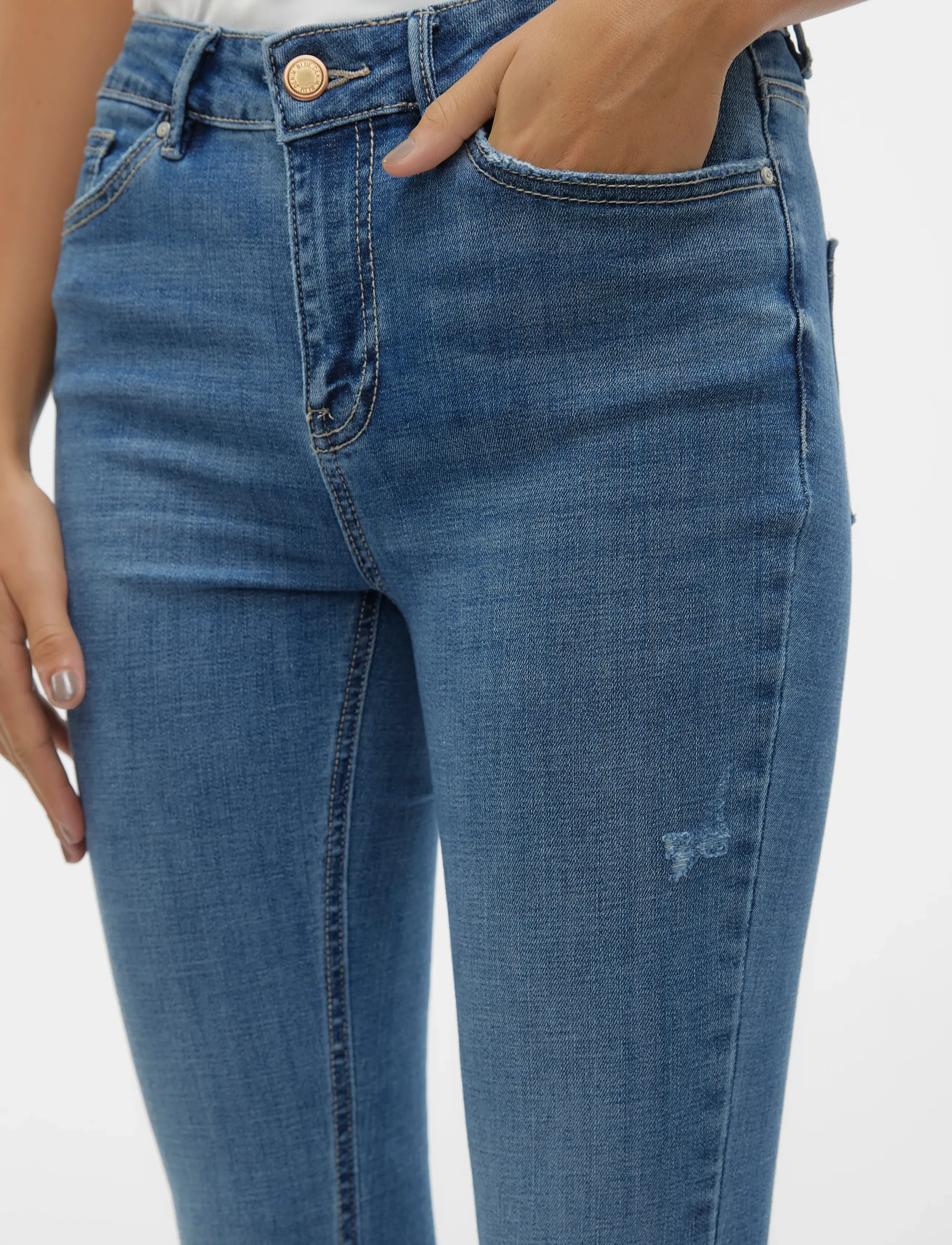 VERO MODA Vmflash Mr Skinny Jeans Li347 Ga Noos dam – bild 3