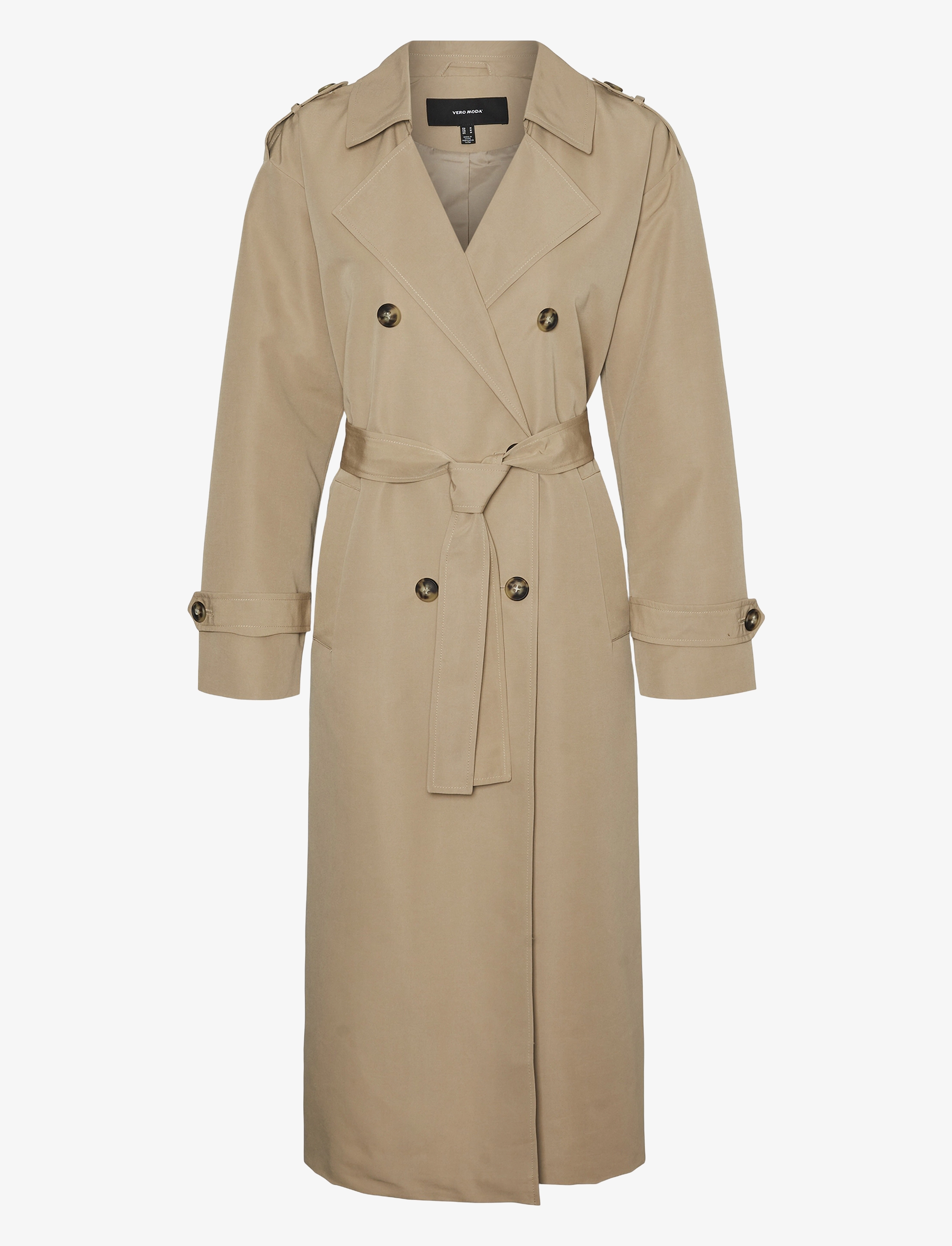 VERO MODA Vmchloe Long Trenchcoat Ga Noos Beige - XL - Damen