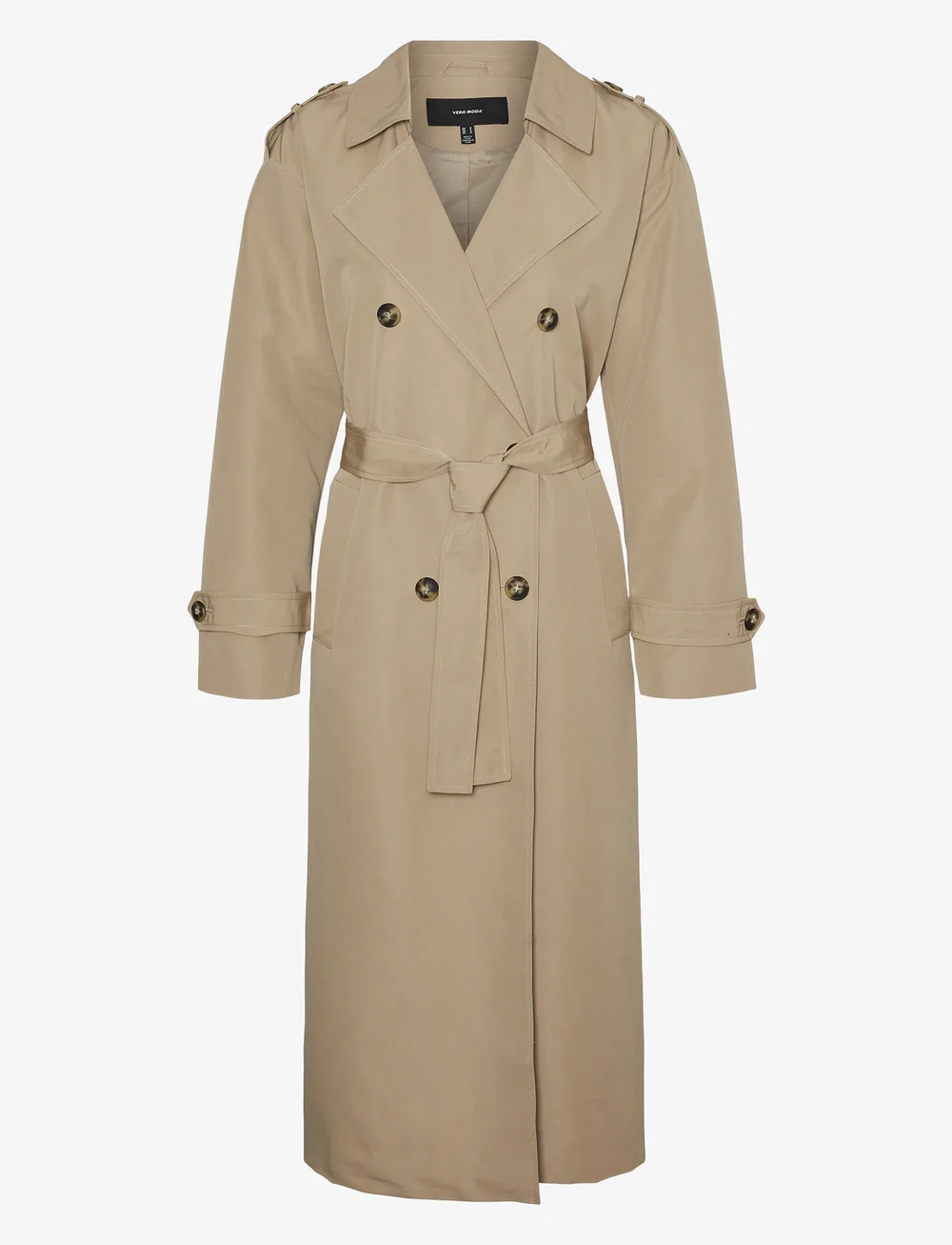 Vero Moda - VMCHLOE LONG TRENCHCOAT GA NOOS - trenči - silver mink - 1