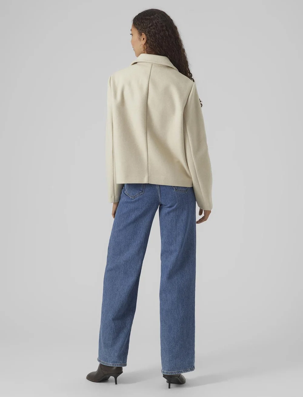 Vero Moda - VMVINCEMIA SHORT JACKET NOOS - jacken - oatmeal - 3