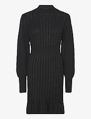 Vero Moda - VMVERA LS SHORT KNIT DRESS VMA - adītas kleitas - black - 0