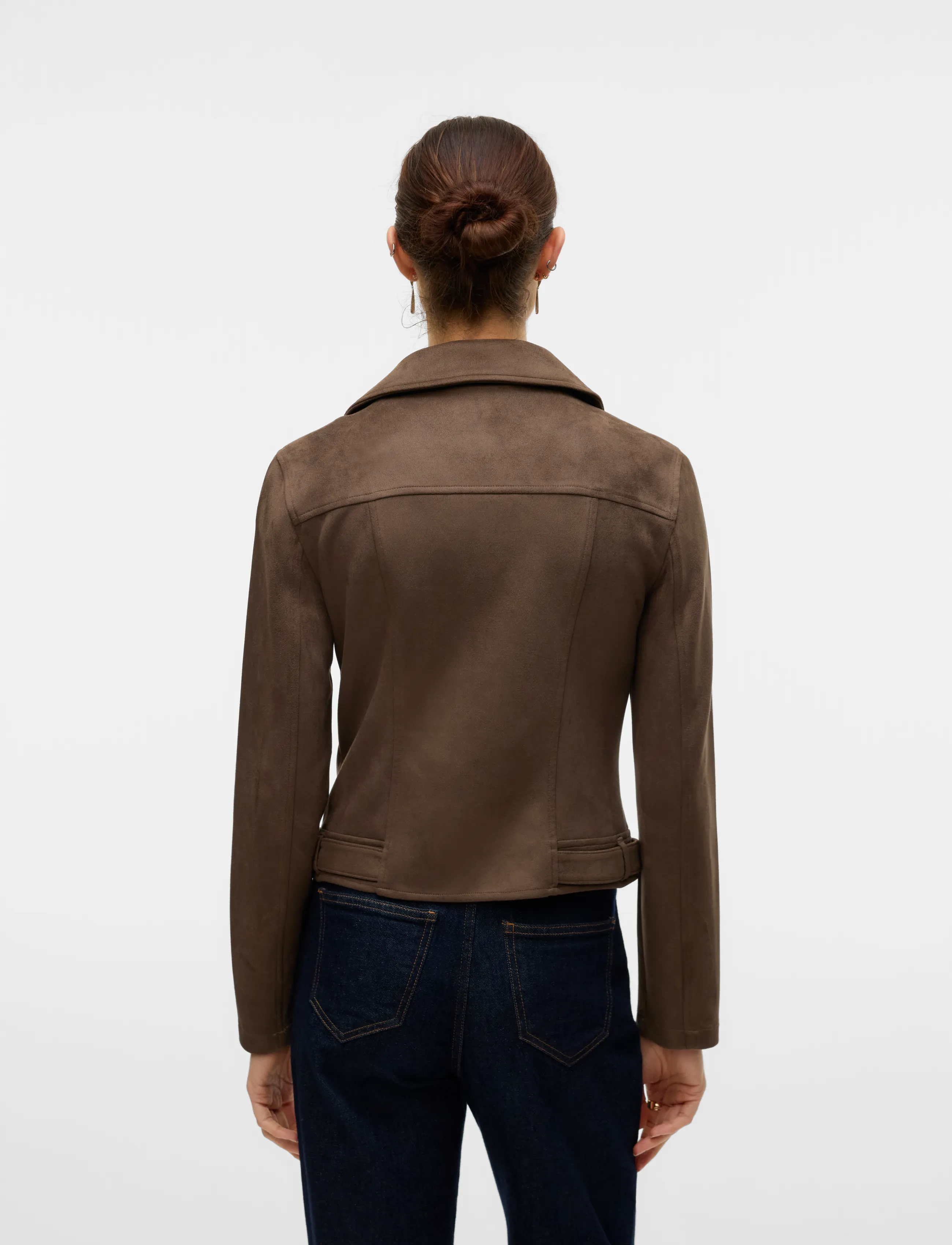 Vero Moda - VMJOSE SHORT FAUX SUEDE JACKET NOOS - vårjackor - chocolate chip - 2