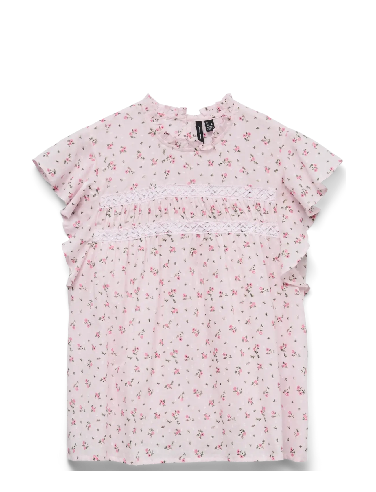 Vero Moda Vmtrine Sl Lace Top Wvn Noos, M, Blouses, Rosa - Sleeveless, Frauen