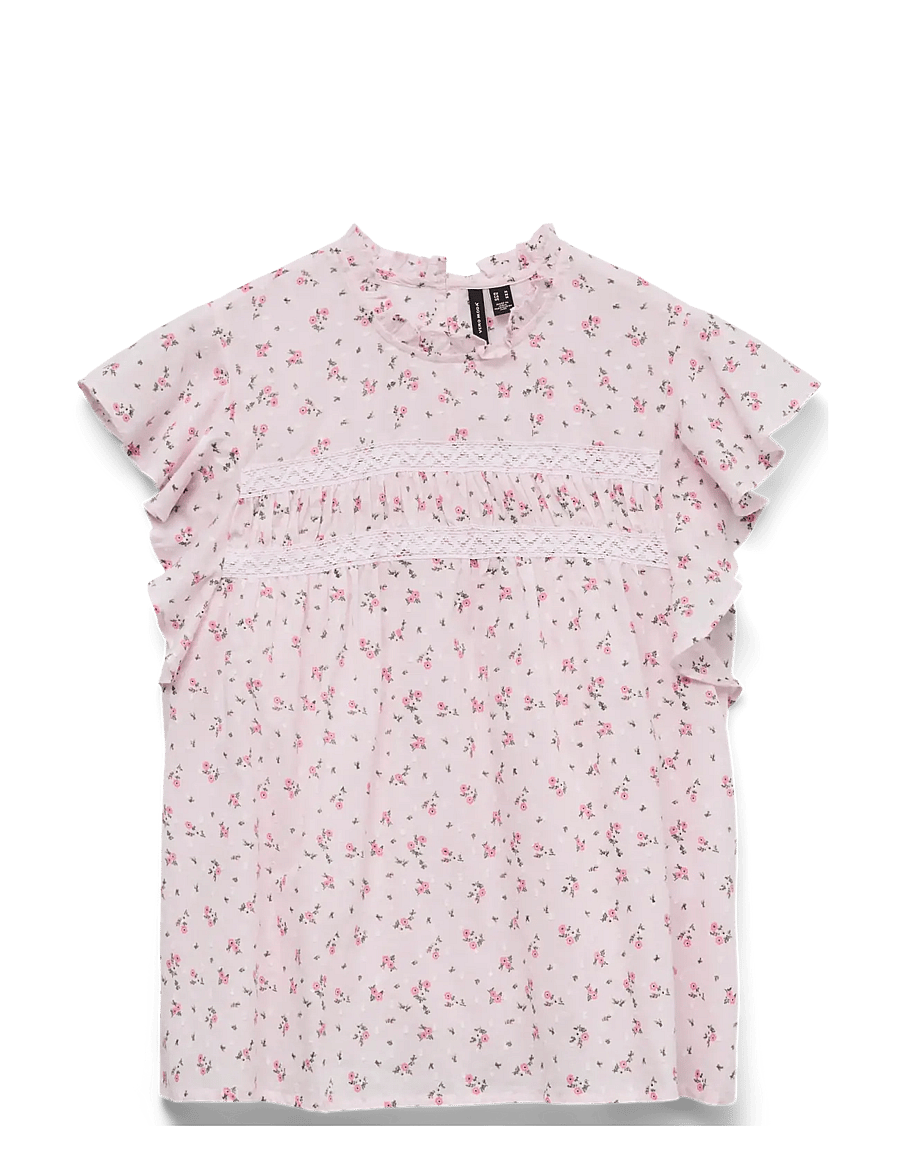 Vero Moda - VMTRINE SL LACE TOP WVN NOOS - Ærmeløse bluser - pink-a-boo - 0