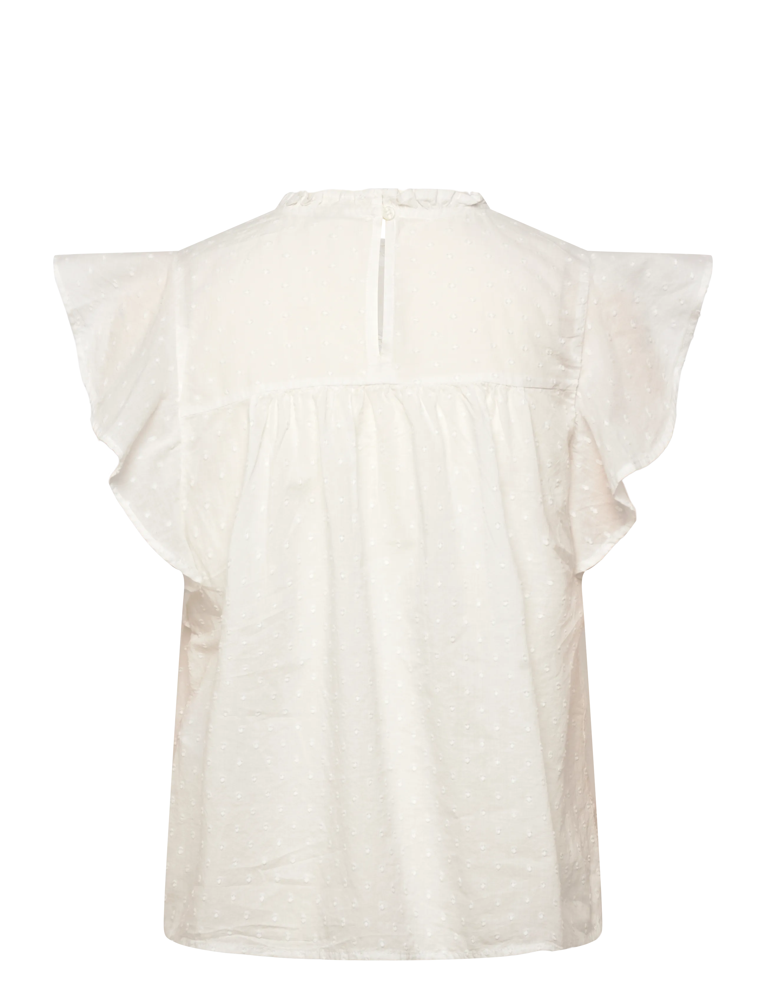 Vero Moda - VMTRINE SL LACE TOP WVN NOOS - Ærmeløse bluser - snow white - 2