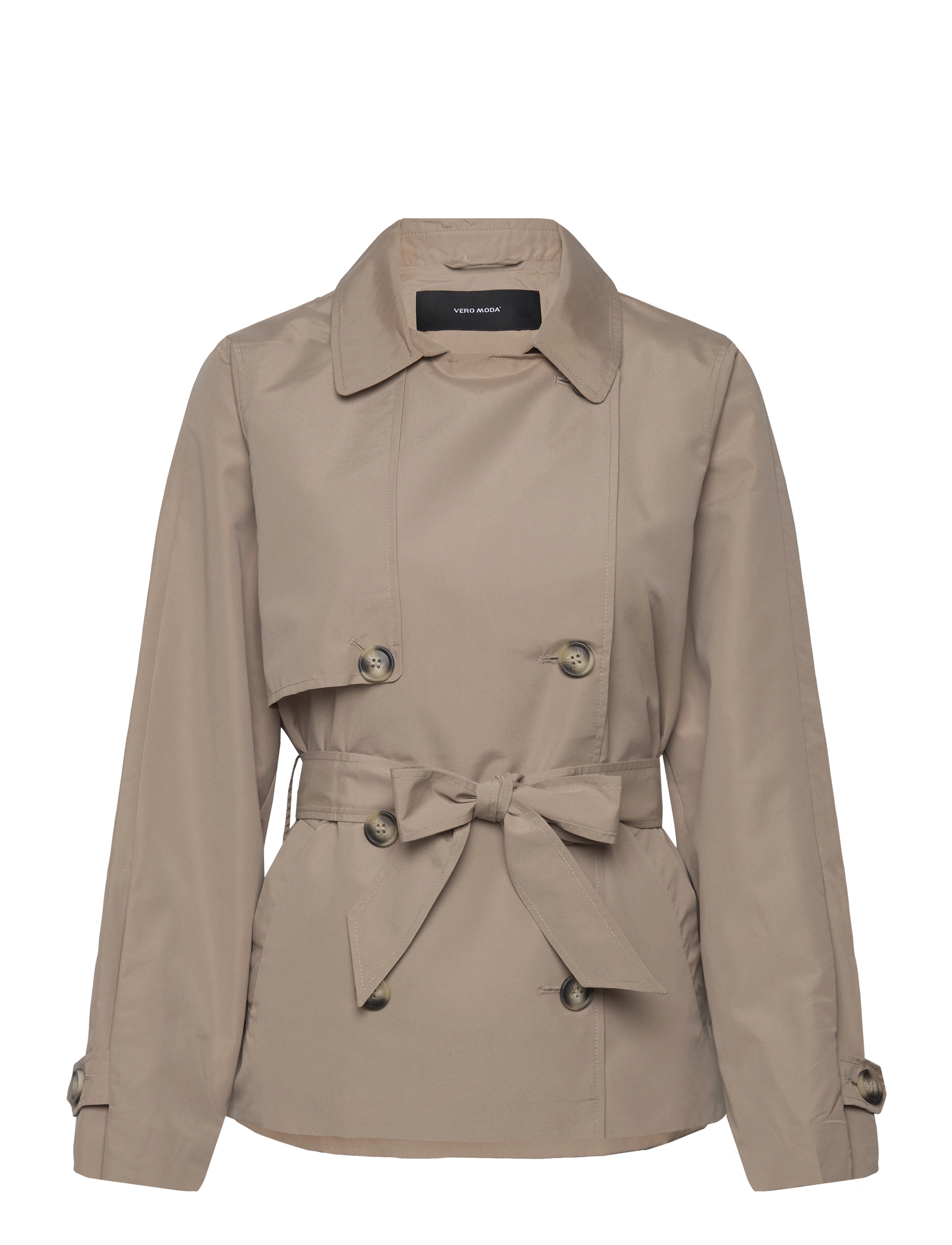 Vero Moda VMZOA TRENCHCOAT NOOS - Tøj - SILVER MINK / beige