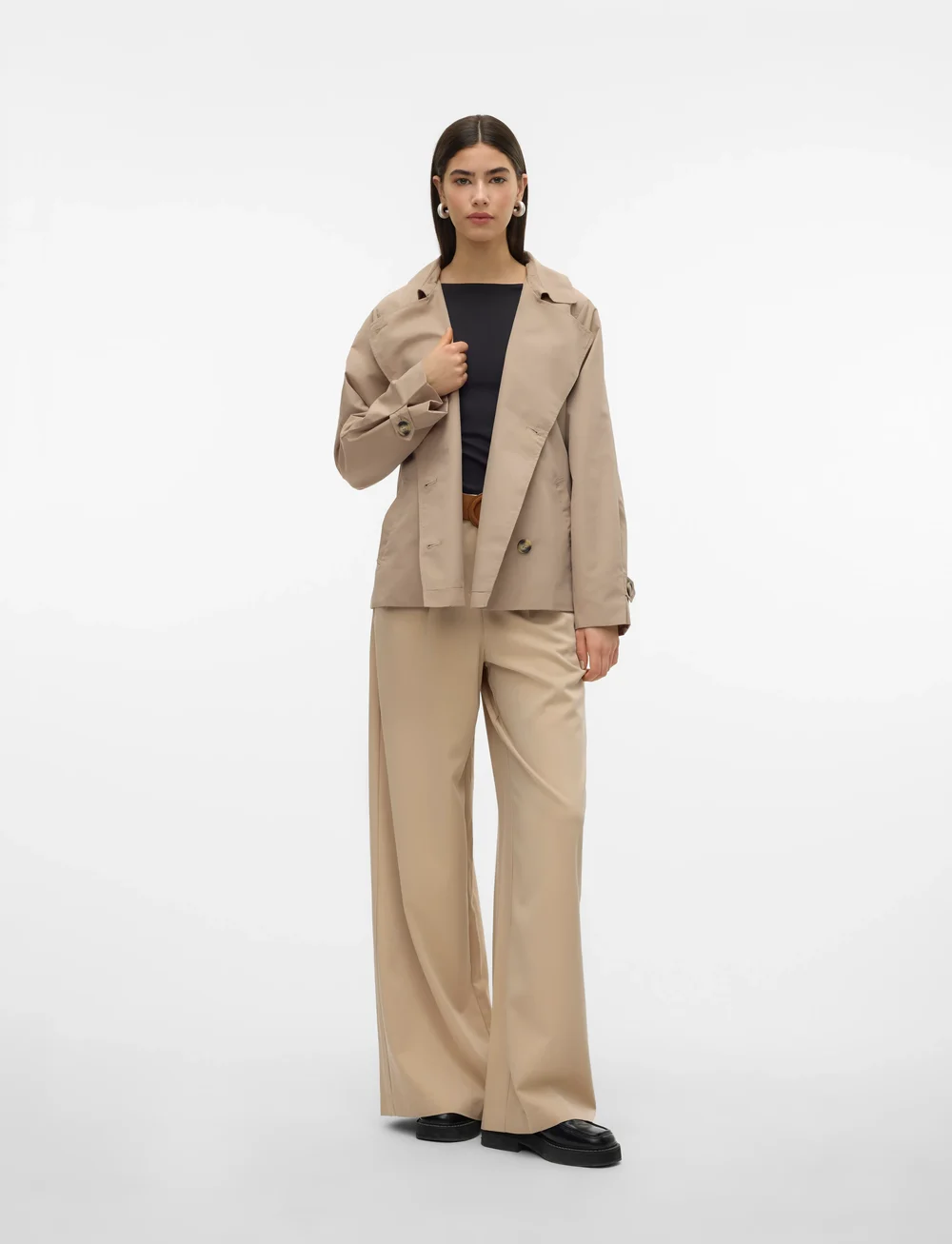 Vero Moda - VMZOA TRENCHCOAT NOOS - trenchcoats - silver mink - 4