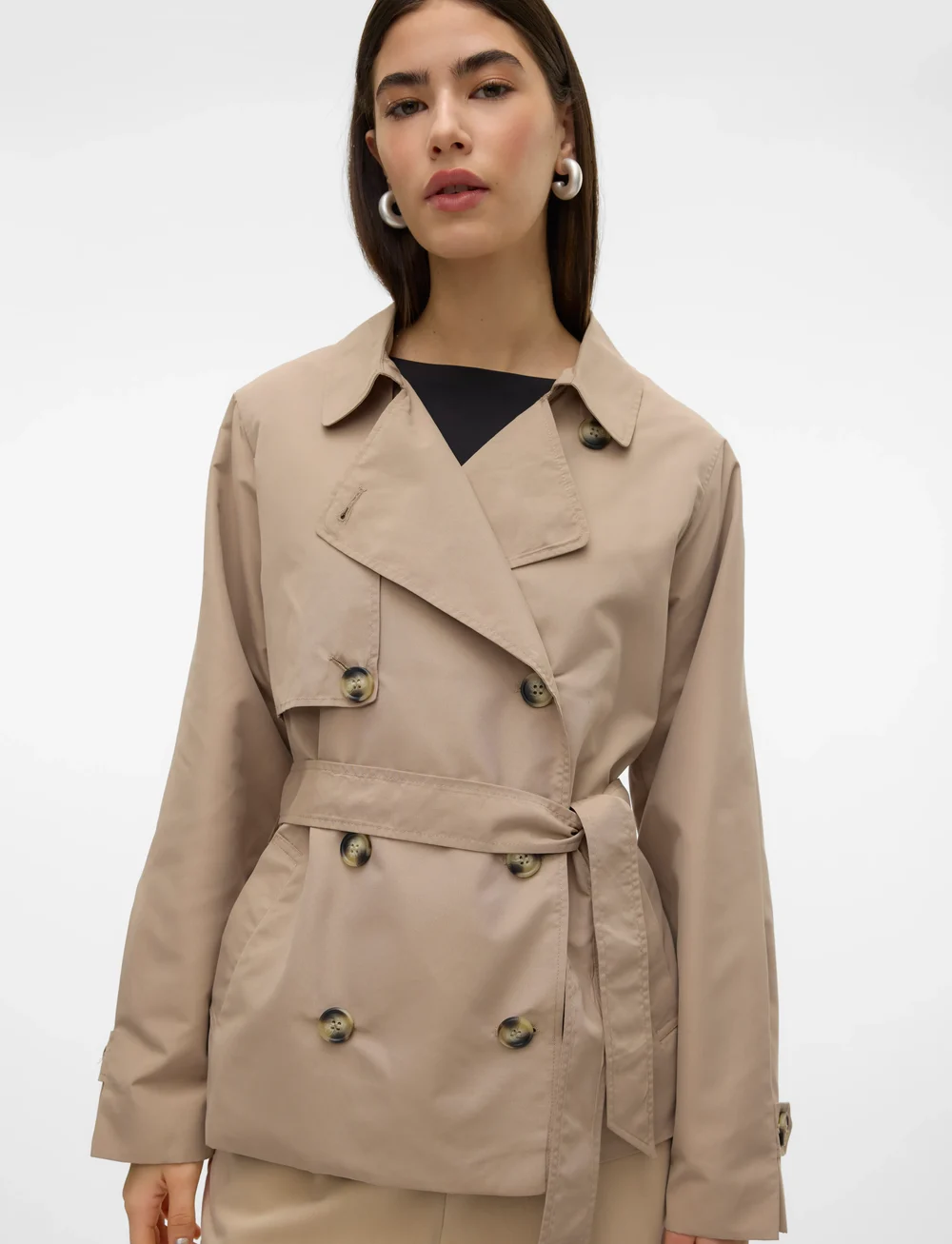 Vero Moda - VMZOA TRENCHCOAT NOOS - trenchcoats - silver mink - 5