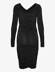 Vero Moda - VMGILSA LS V-NECK CALF DRESS VMA - krótkie sukienki - black - 1