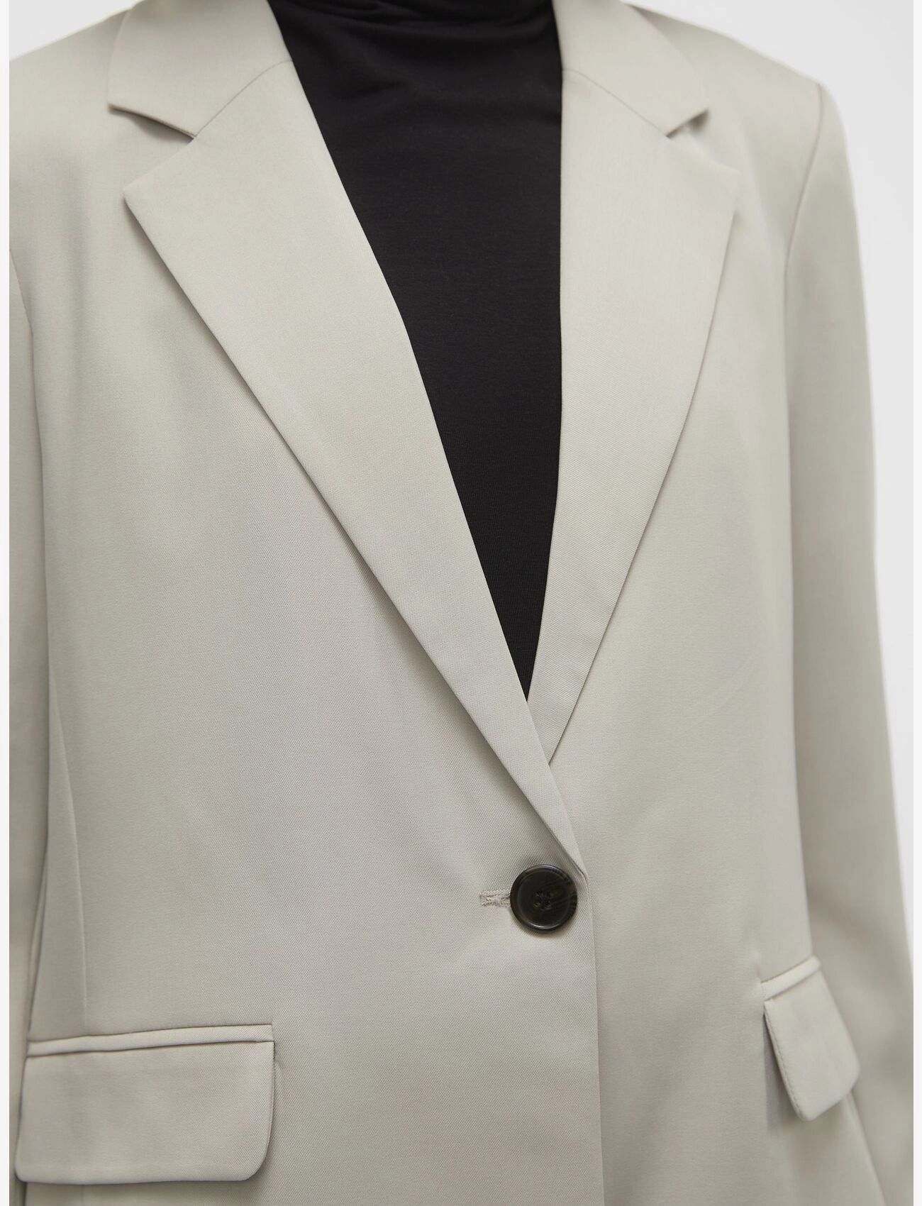 Vero Moda - VMRITA LS LOOSE BLAZER NOOS - silver lining - 5