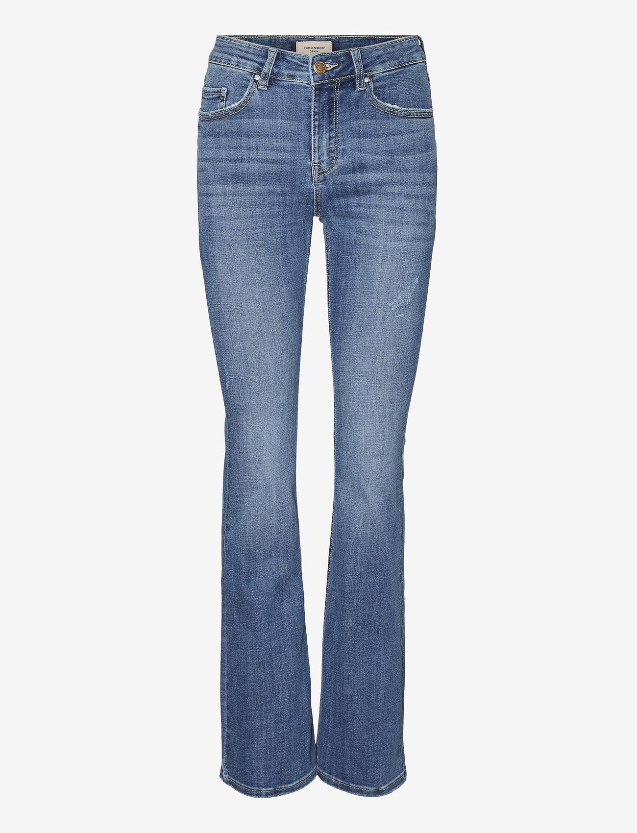 Vero Moda - VMFLASH MR FLARED JEANS LI347 GA NOOS - flared jeans - medium blue denim - 1