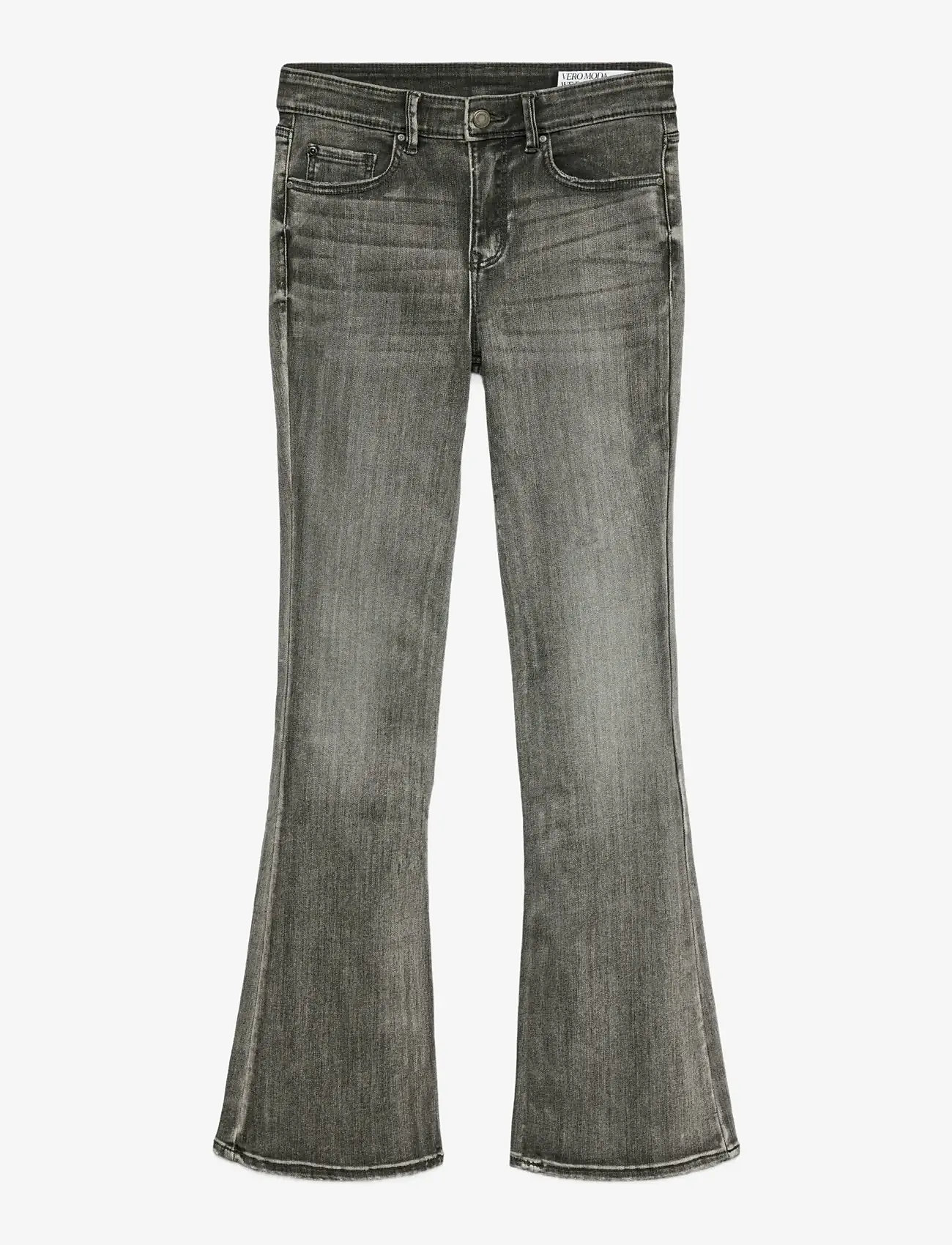 Vero Moda - VMFLASH MR FLARED JEANS LI213 GA NOOS - schlaghosen - medium grey denim - 0