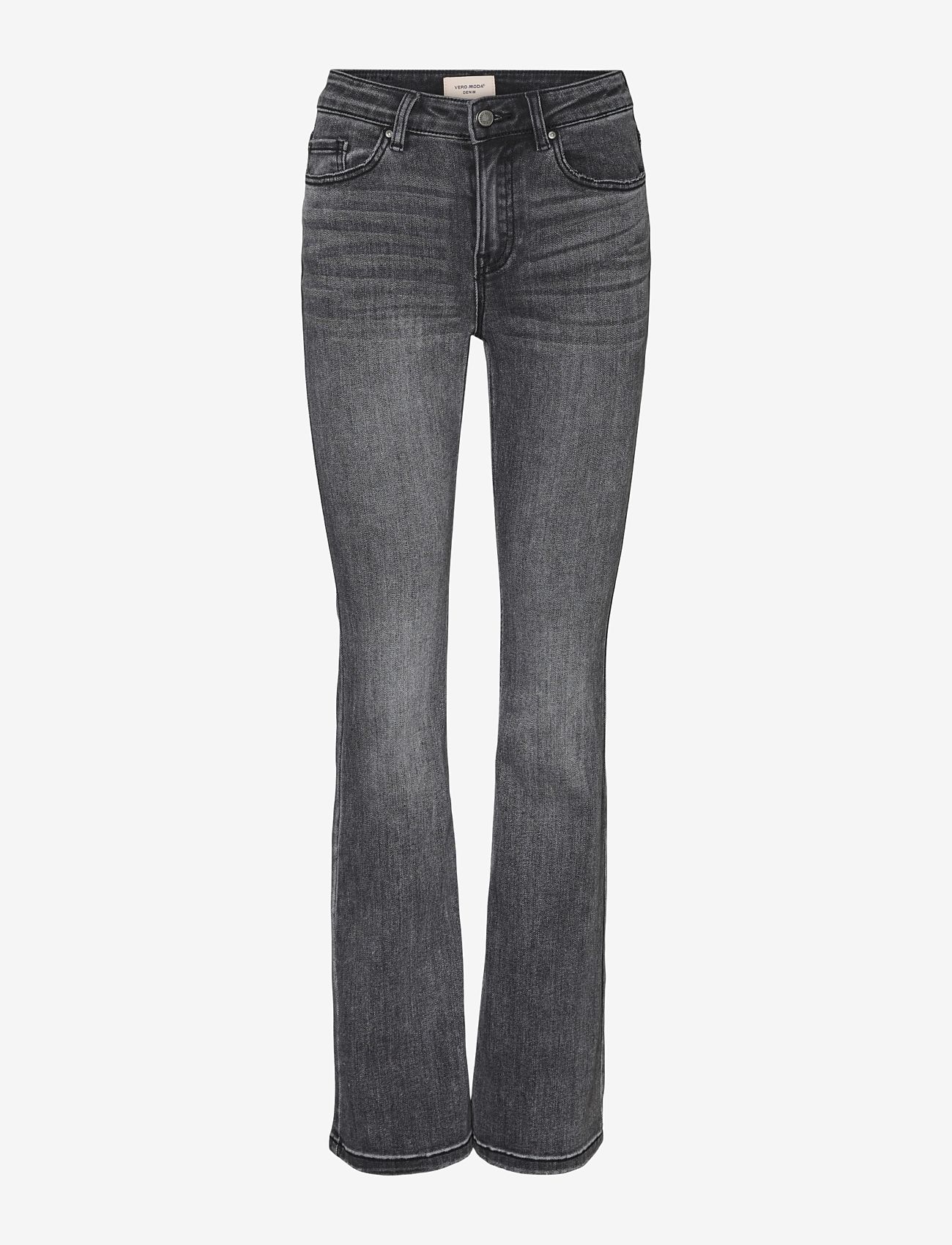 Vero Moda - VMFLASH MR FLARED JEANS LI213 GA NOOS - utsvängda jeans - medium grey denim - 0