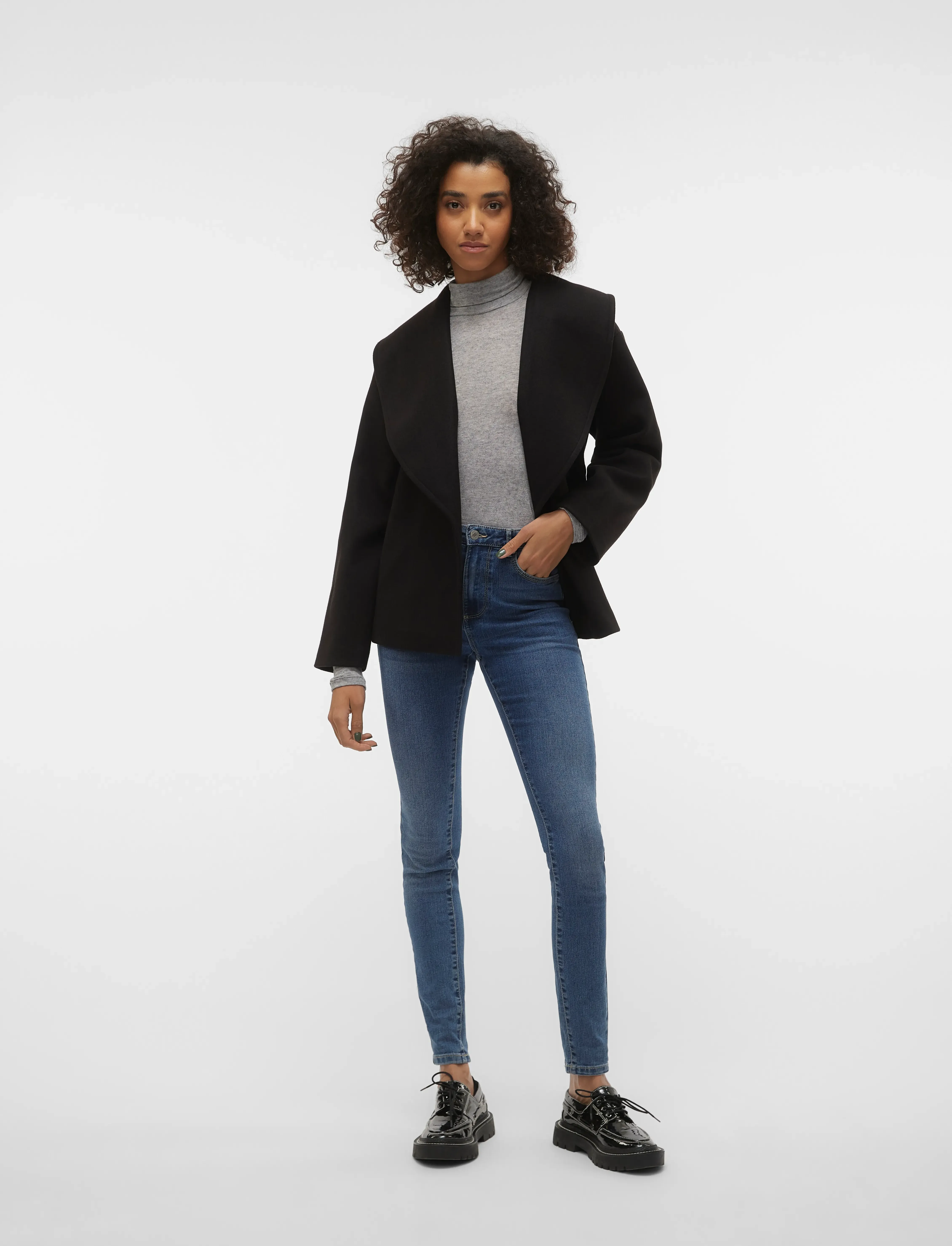 Vero Moda - VMANNE BERGEN JACKET LCS - overtøj - black - 5