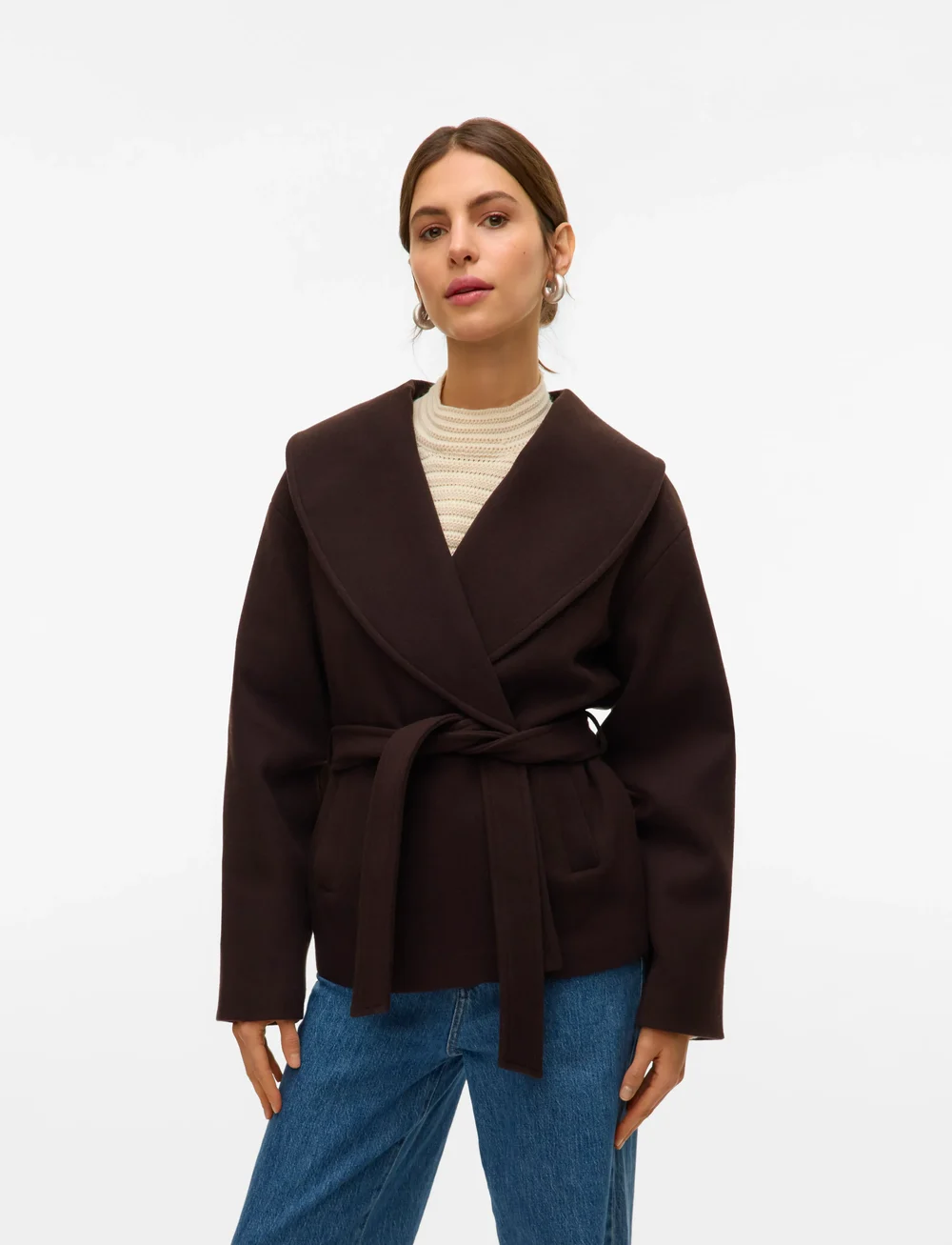 Vero Moda - VMANNE BERGEN JACKET GA NOOS - vinterjakker - chocolate torte - 0