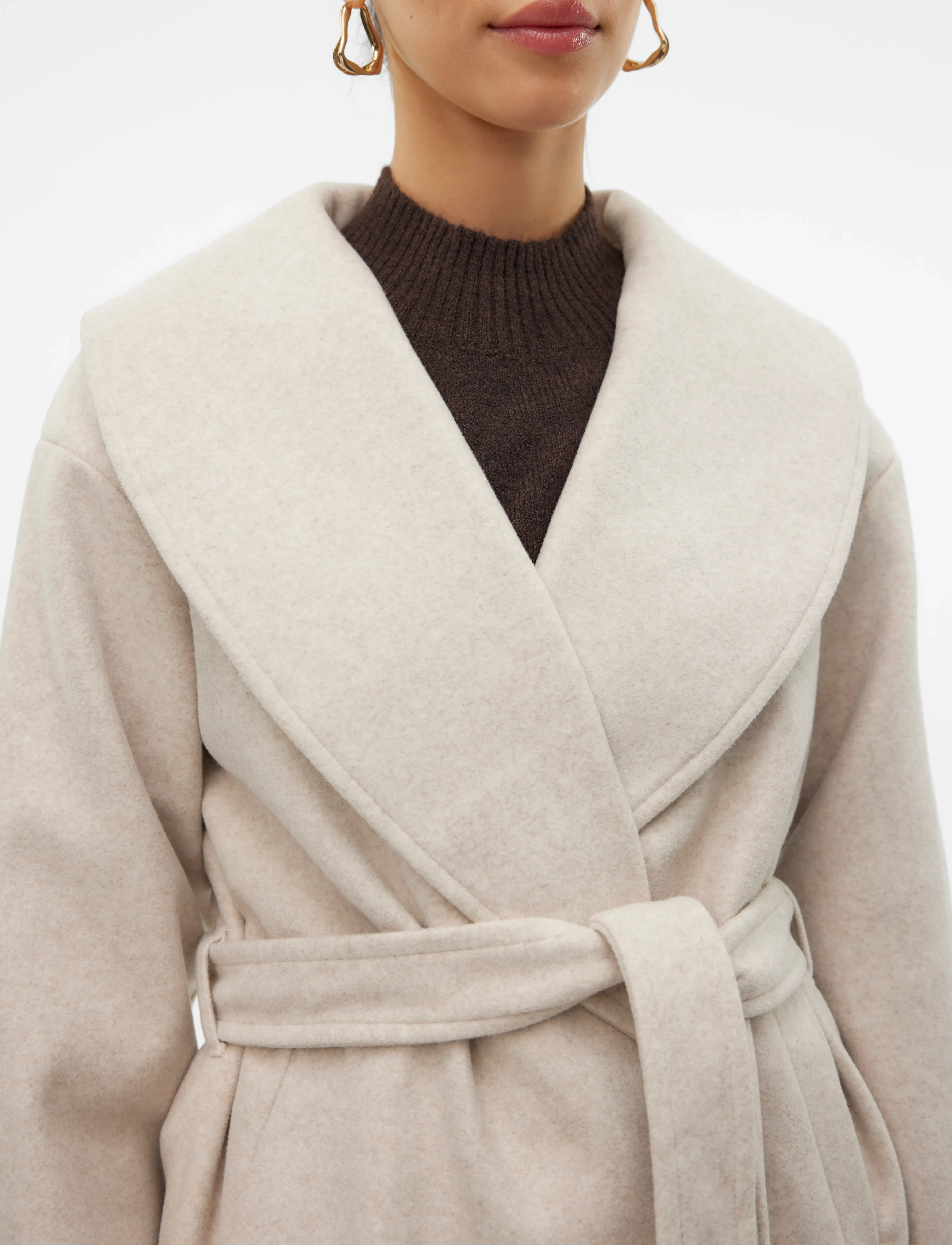 Vero Moda - VMANNE BERGEN JACKET LCS - ulkovaatteet - oatmeal - 4