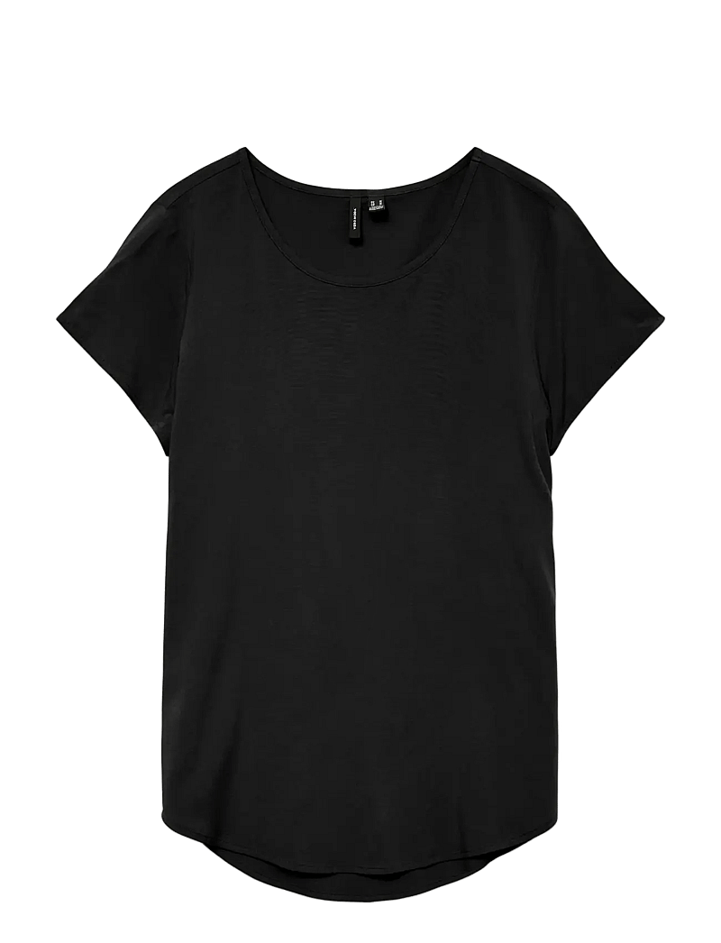 Vero Moda - VMBELLA SS TOP WVN NOOS - t-shirts - black - 1