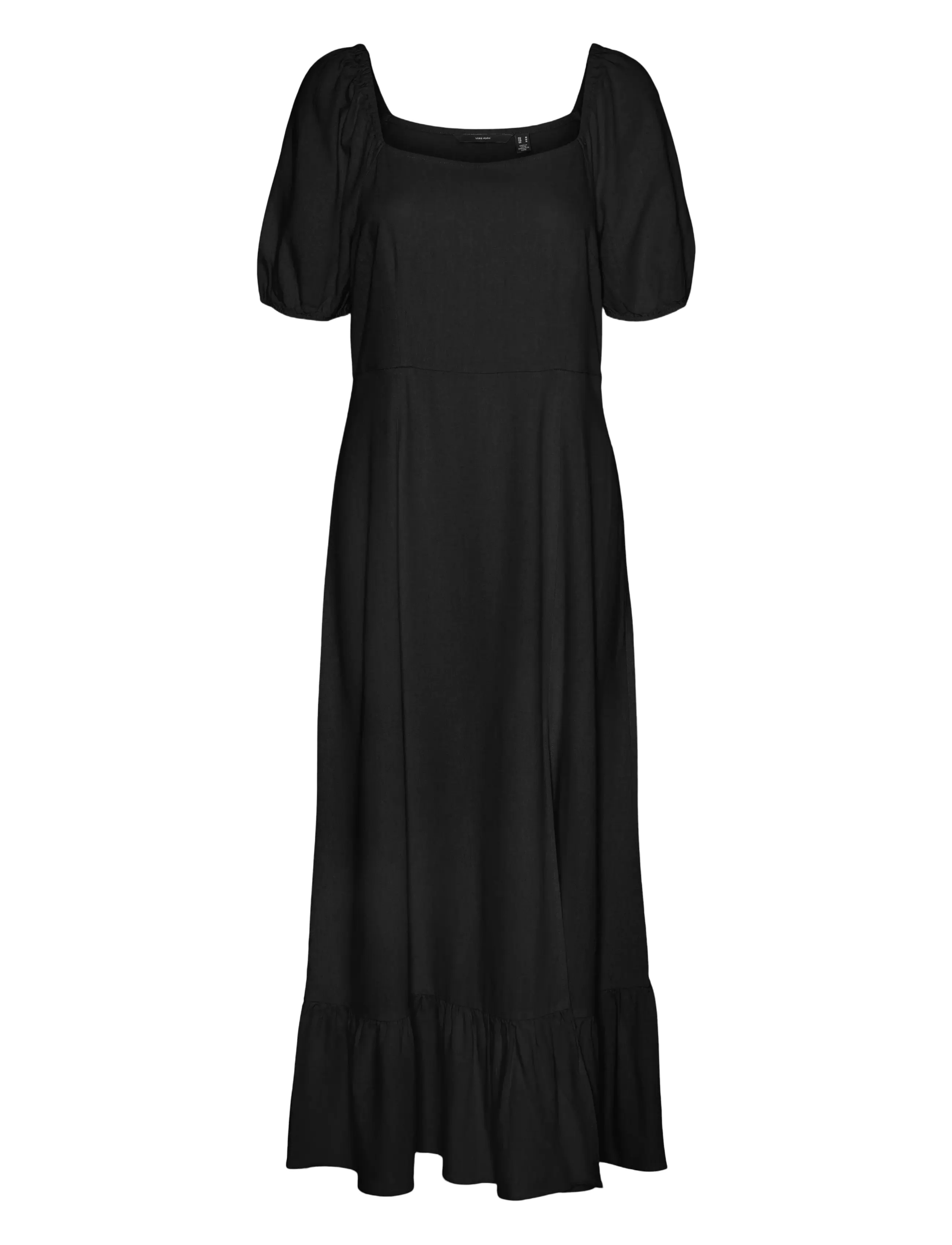 Vero Moda VMMYMILO SS 7/8 DRESS WVN GA - Kjoler - BLACK / black