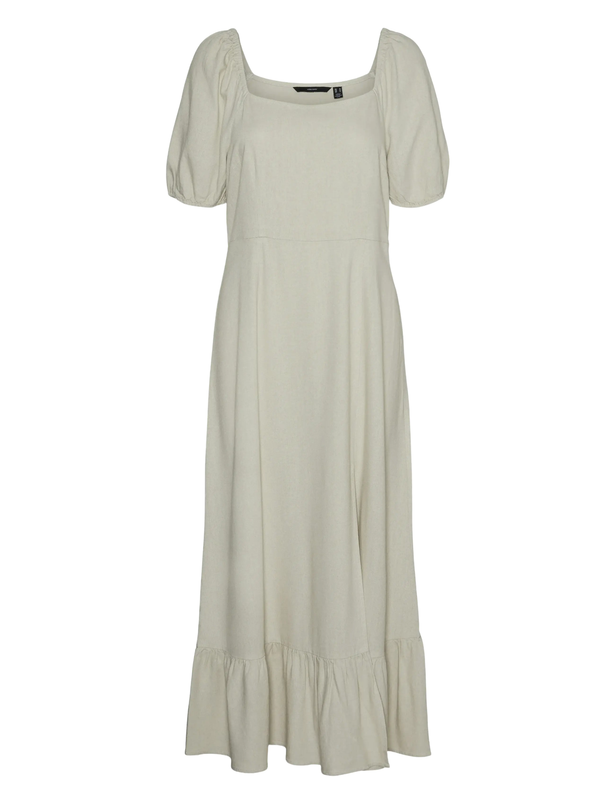 Vero Moda VMMYMILO SS 7/8 DRESS WVN GA - Kjoler - SILVER LINING / grey