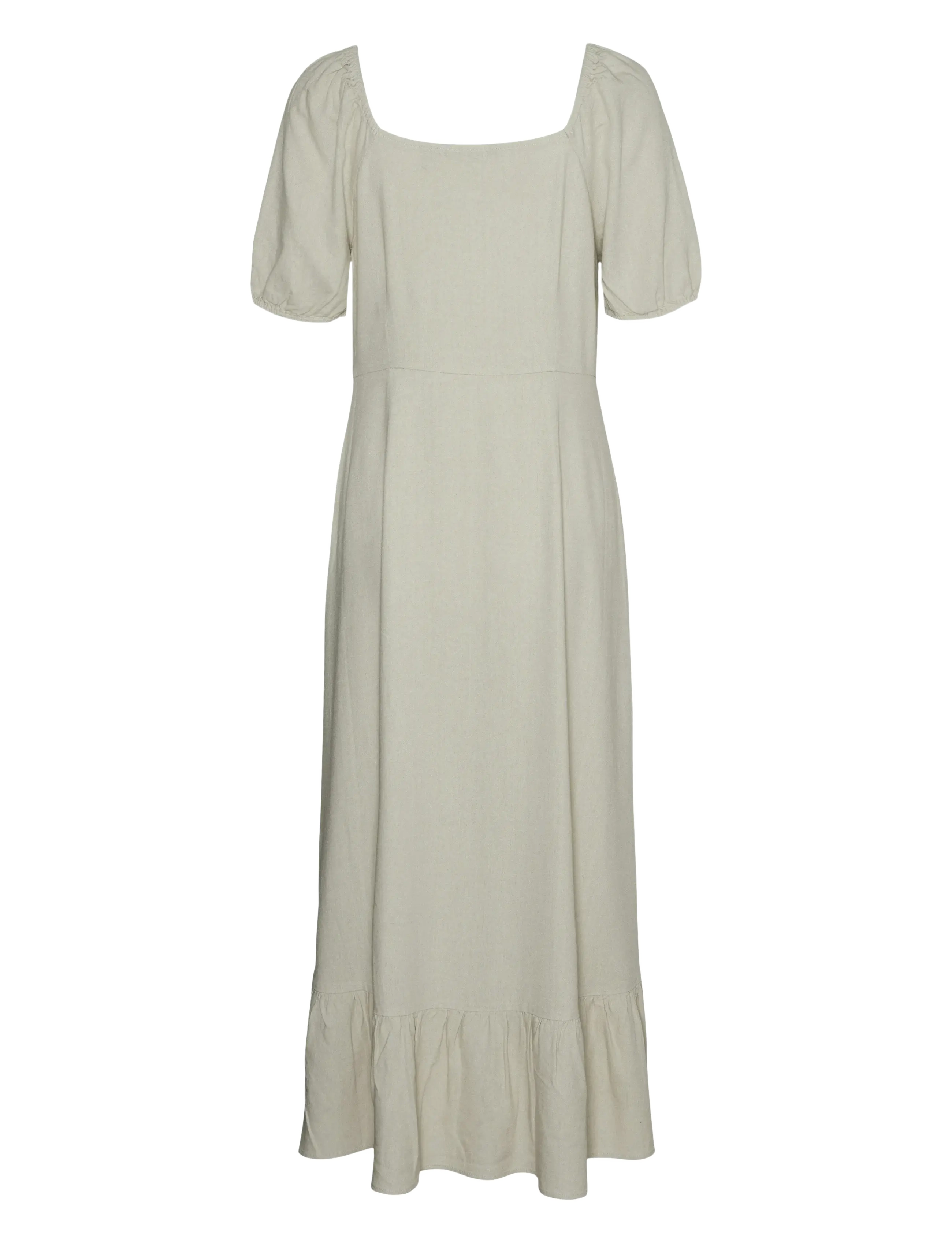 Vero Moda - VMMYMILO SS 7/8 DRESS WVN GA - sommerkleider - silver lining - 2