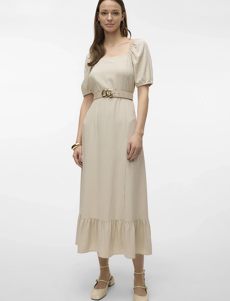VERO MODA Vmmenny Ss 7/8 Kaftan Wvn Ga Noos Women's Long Dress VERO MODA Vmmenny Ss 7/8 Kaftan Wvn Ga Noos Women's Long Dress