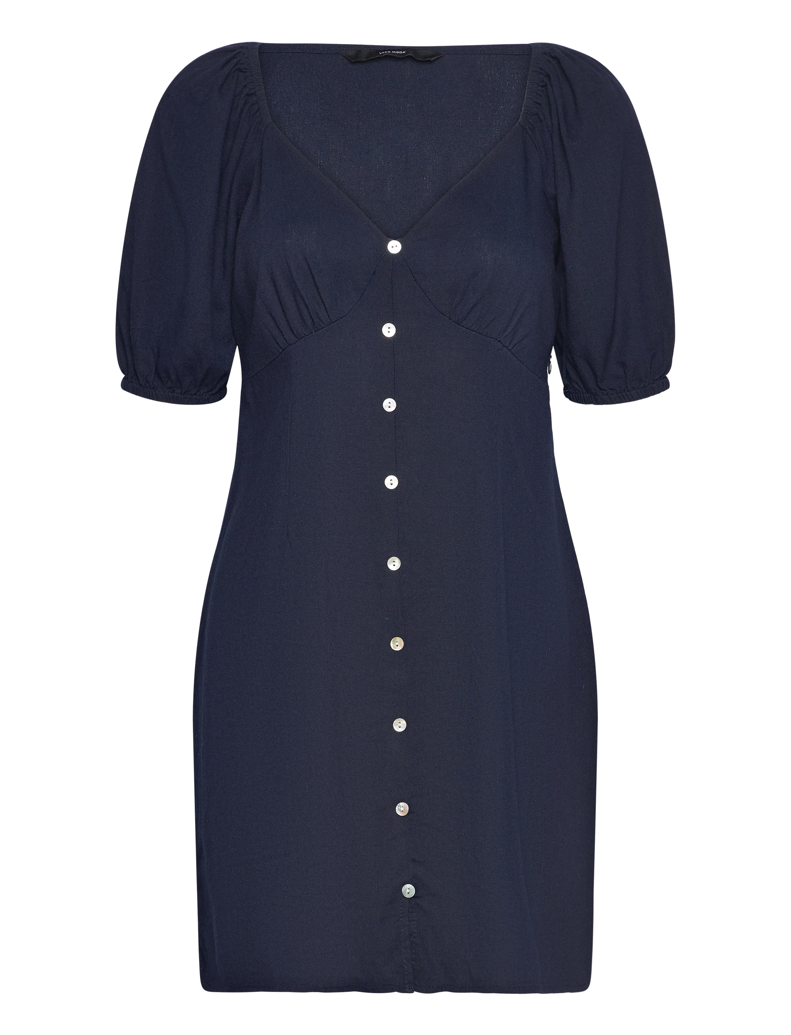 VERO MODA Vmmymilo 2/4 Kurz Button Kleid Wvn Ga Navy - XS - Damen