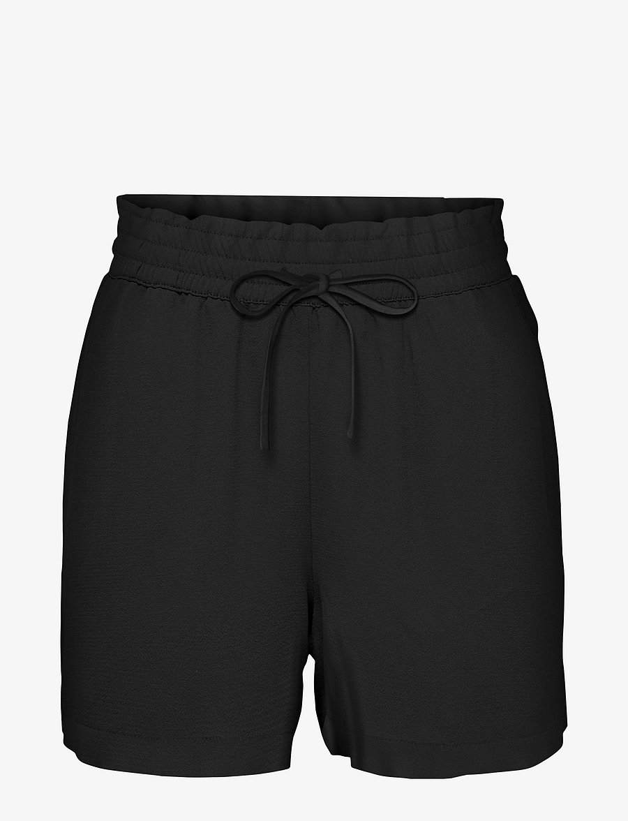 Vero Moda - VMMYMILO HW PAPERBAG SHORTS WVN GA - shorts en lin - black - 1