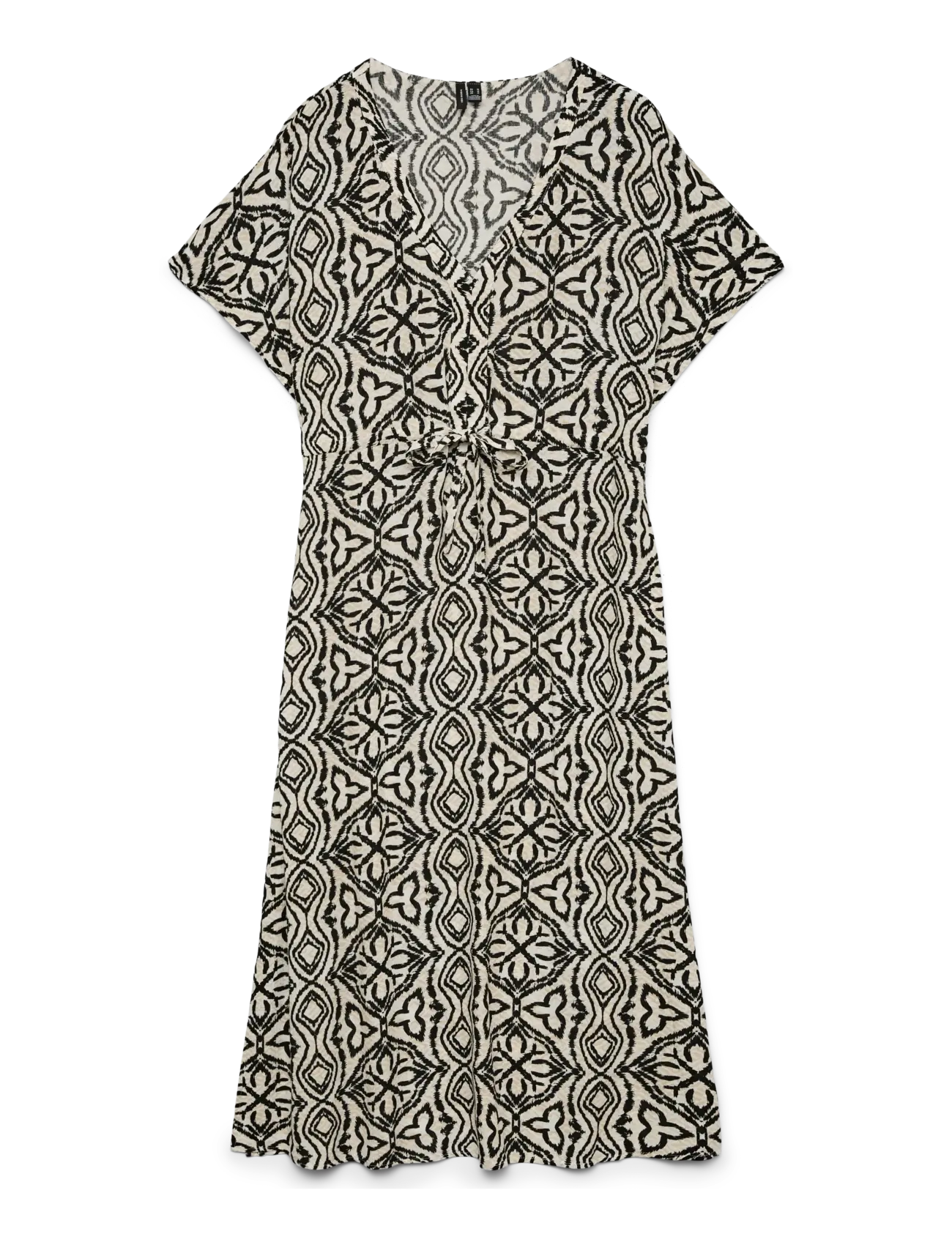 VERO MODA Vmmenny Ss 7/8 Kaftan Wvn Ga Schwarz - XS - Damen