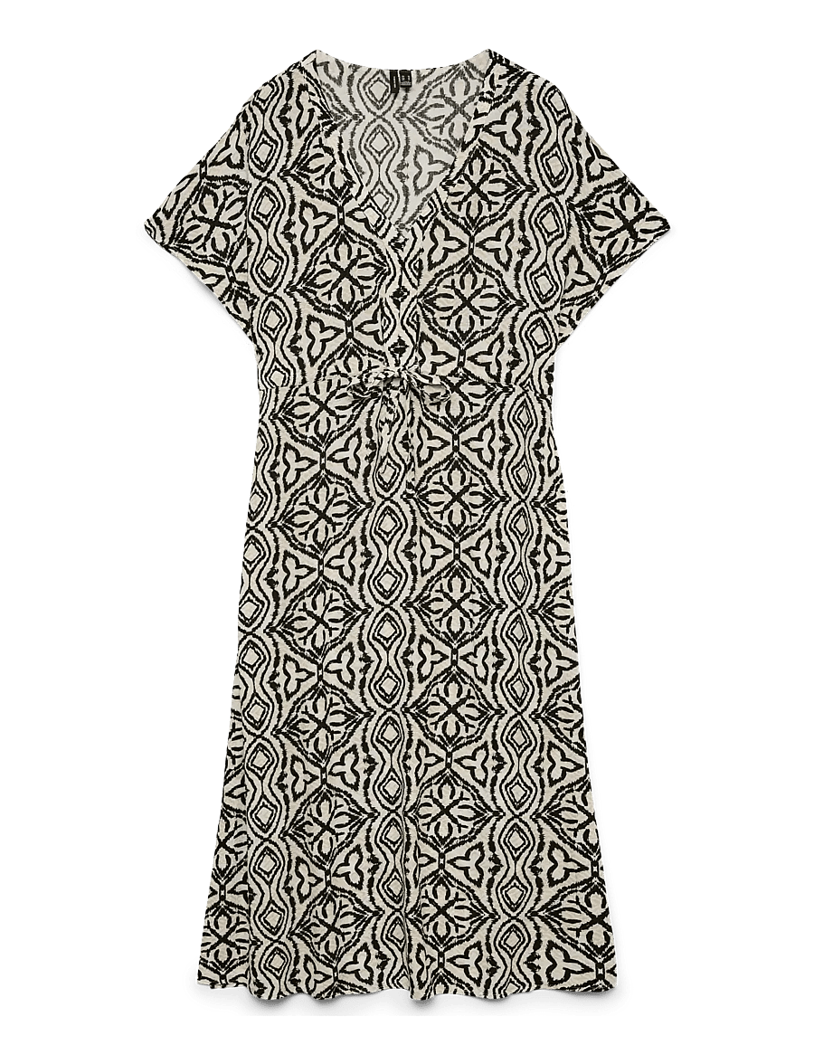 Vero Moda - VMMENNY SS 7/8 KAFTAN WVN GA - sommerkleider - birch - 0