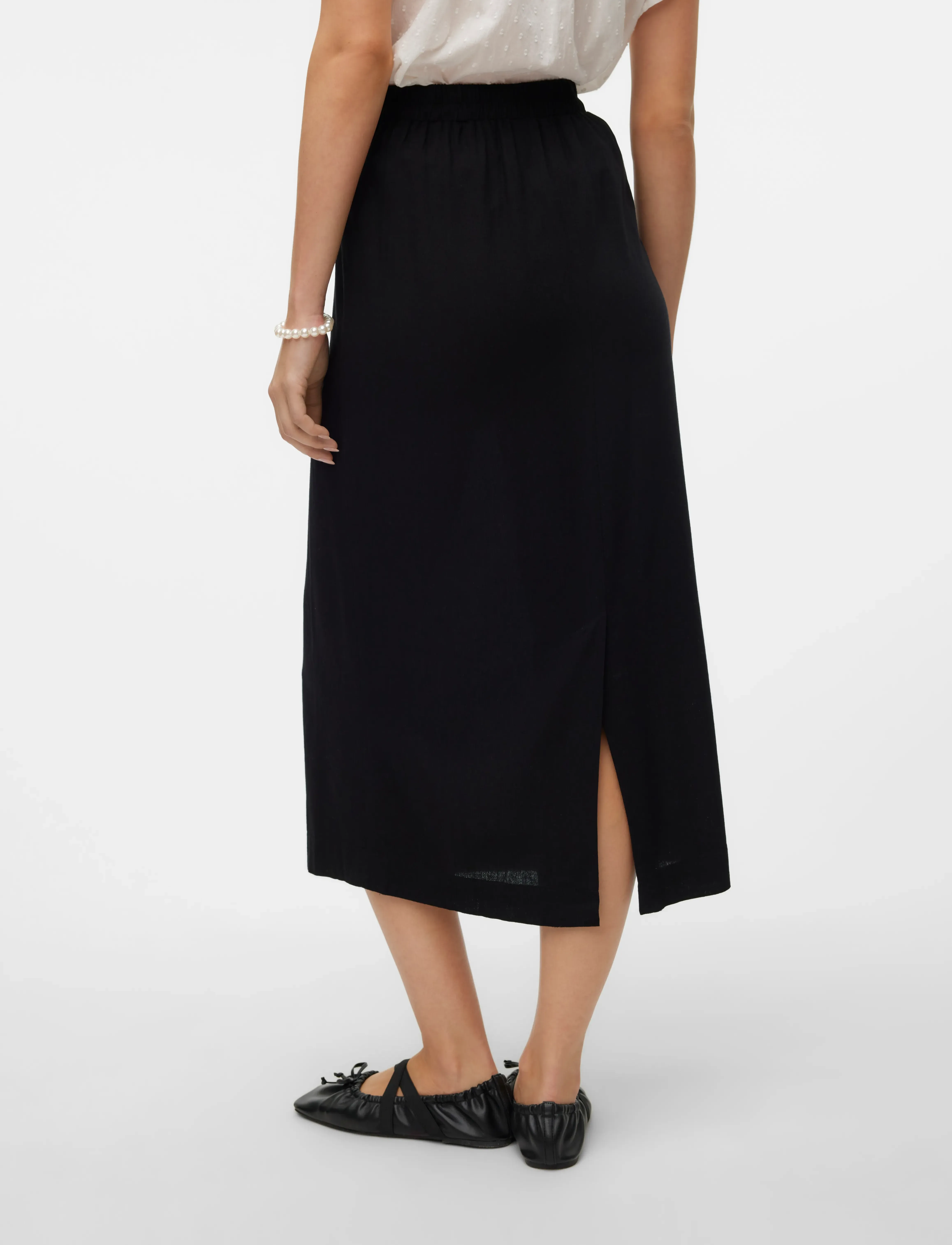 Vero Moda - VMMYMILO HW 7/8 SKIRT WVN GA - die niedrigsten preise - black - 3