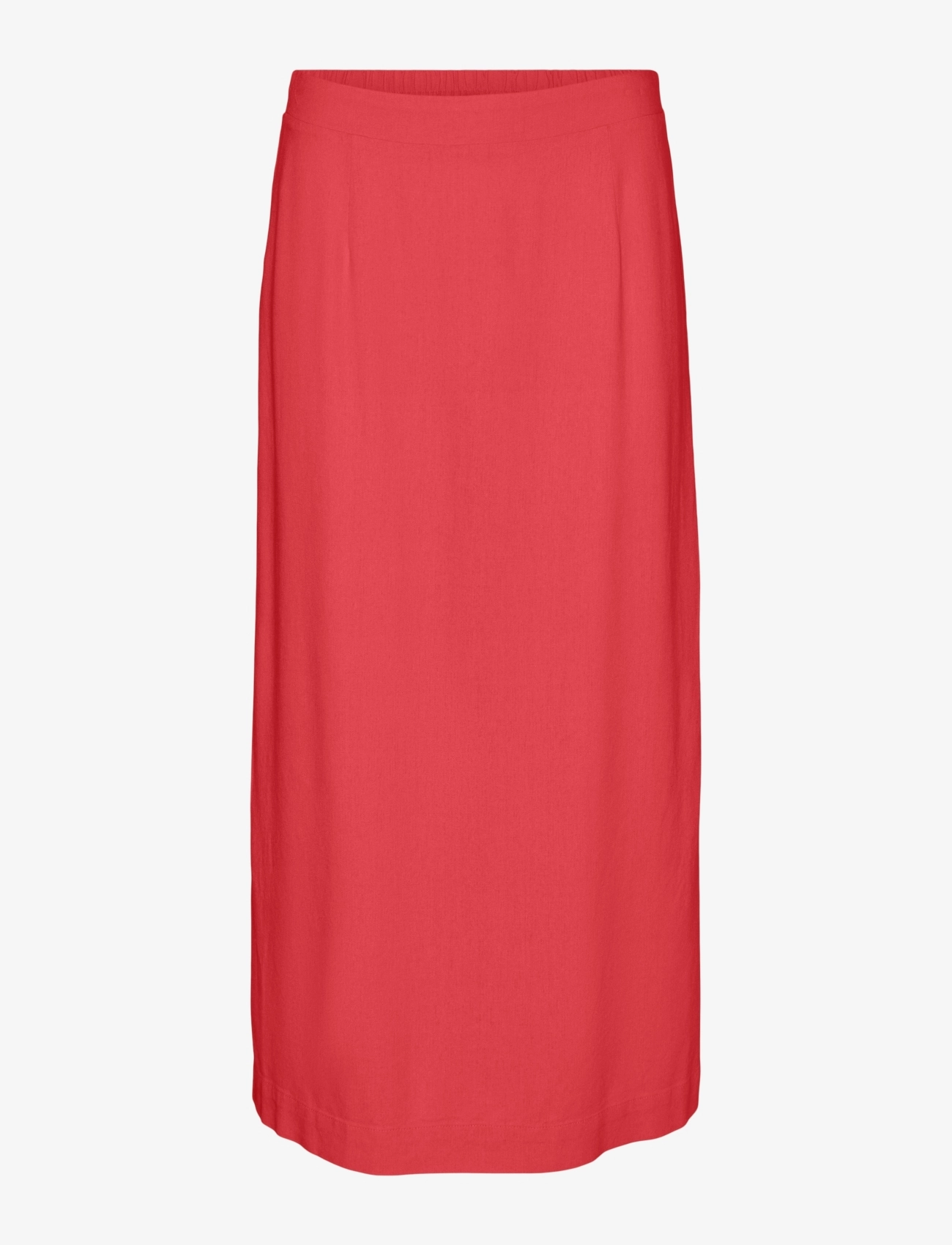 Vero Moda VMMYMILO HW 7/8 SKIRT WVN GA - Seelikud - CAYENNE / red