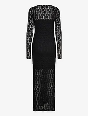 Vero Moda - VMIVANIA LS O-NECK ANKLE LACE DRESS VMA - nėriniuotos suknelės - black - 1