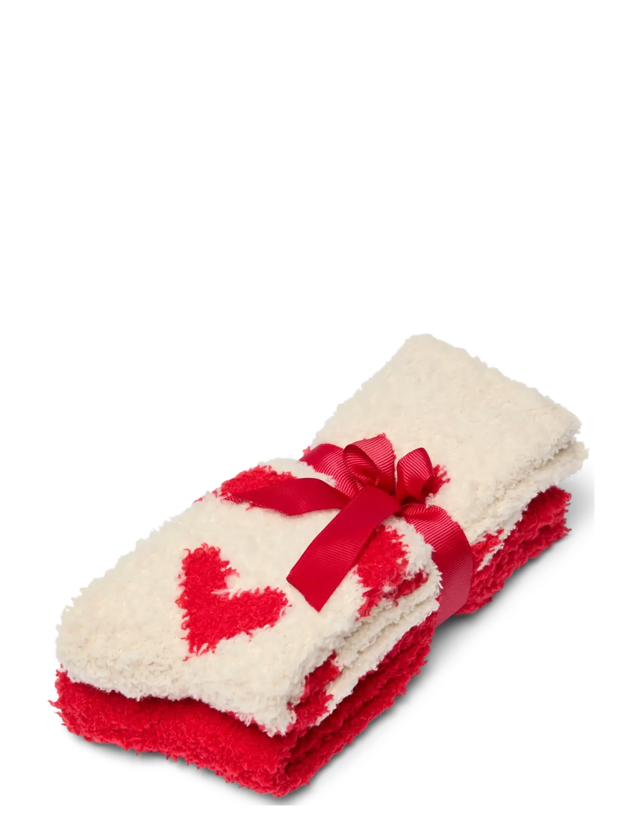 Vero Moda VMDORA FLUFFY SOCKS 2-PACK XMAS - Aluspesu - CHINESE RED / red
