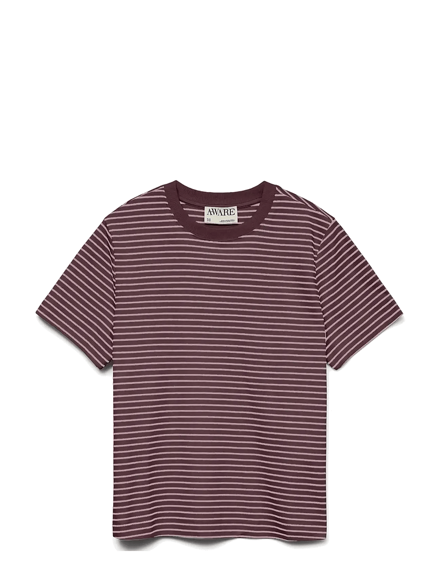Vero Moda - AWJADA NAIMA SS O-NECK T-SHIRT NOOS - marškinėliai - catawba grape - 1