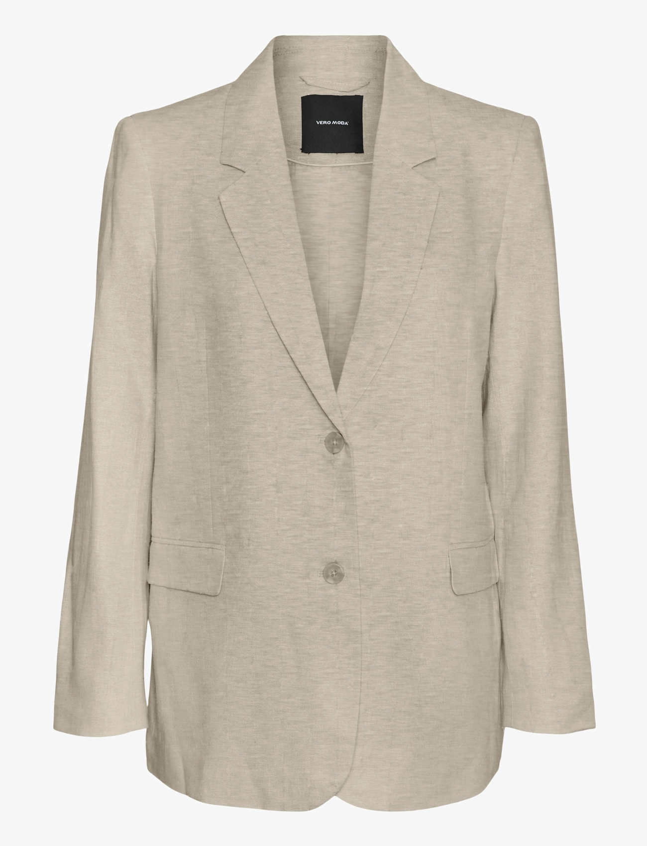 Vero Moda VMMINDY LS LOOSE LINEN BLAZER MIX - Pintsakud - OATMEAL / beige