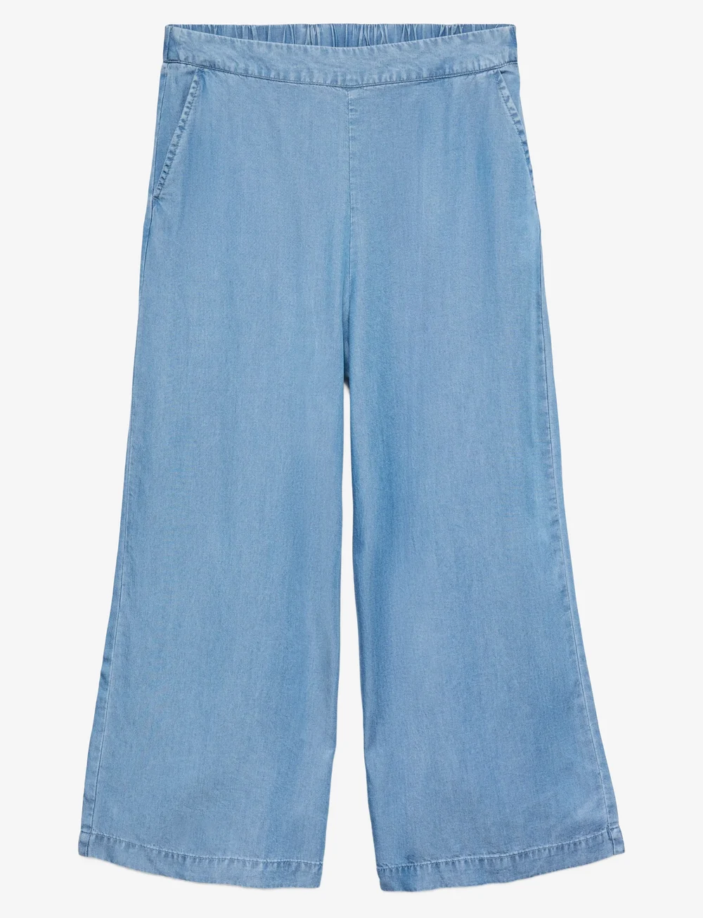 Vero Moda - VMBREE MR WIDE TENCEL CULOTTE GA NOOS - culotte püksid - medium blue denim - 1
