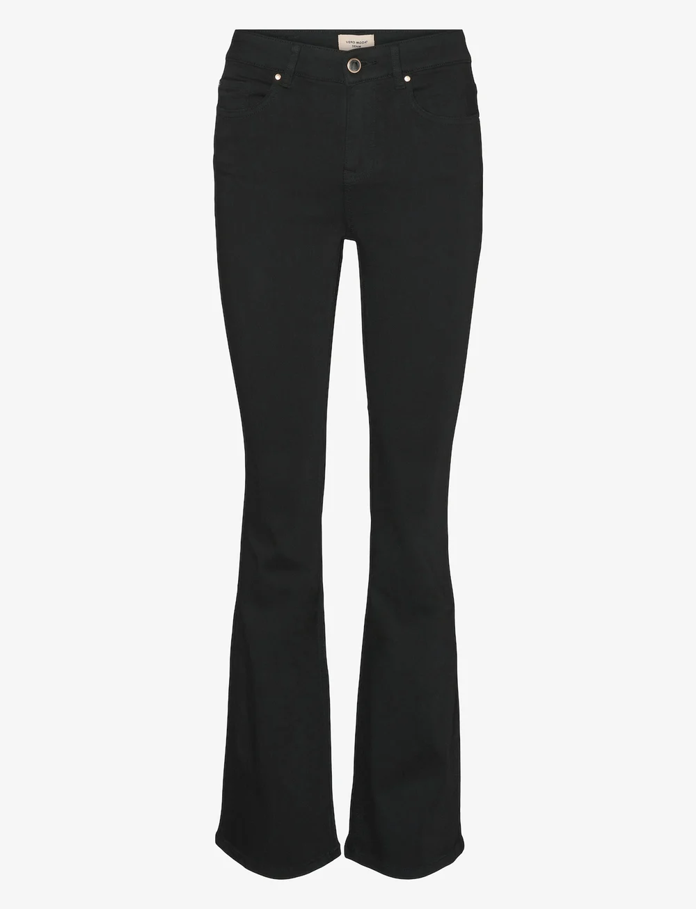 Vero Moda - VMFLASH MR FLARED JEANS LI140 GA NOOS - schlaghosen - black - 1