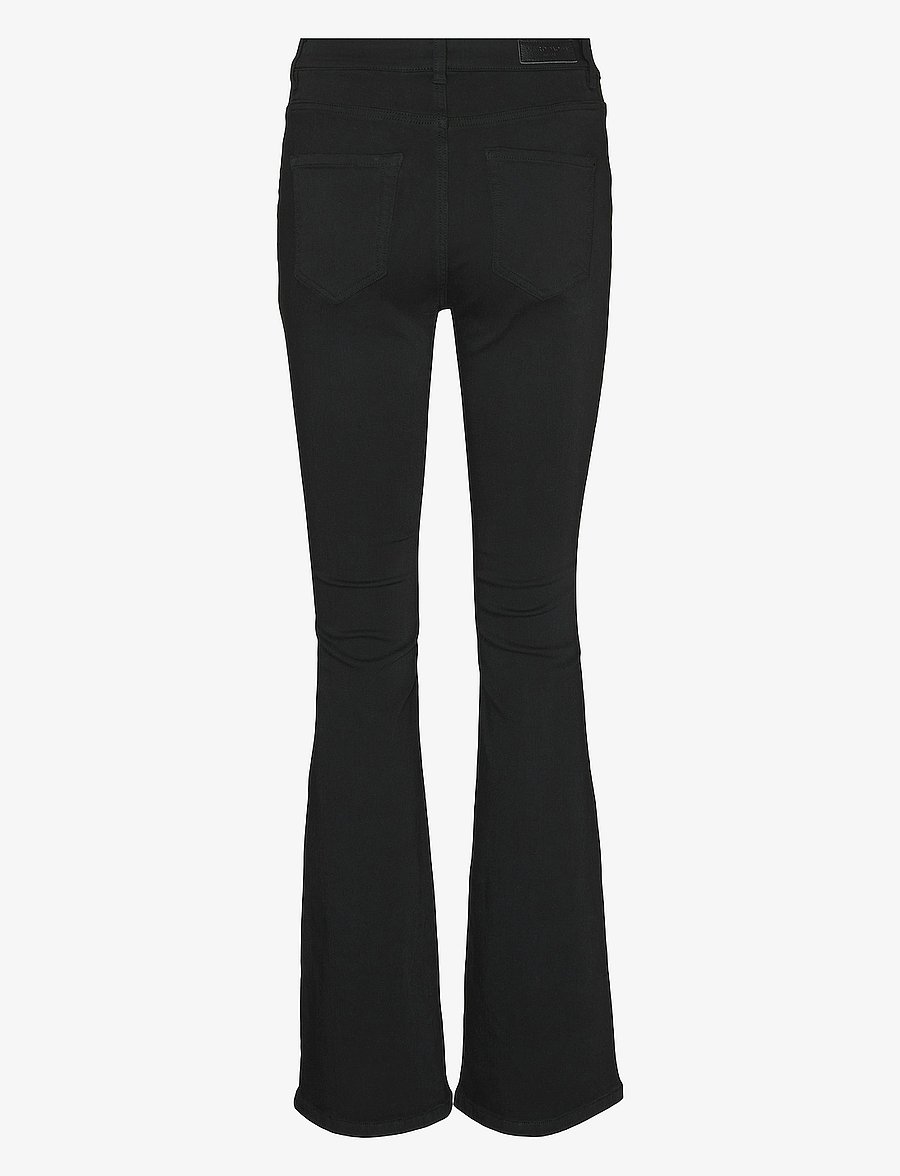 Vero Moda - VMFLASH MR FLARED JEANS LI140 GA NOOS - nuo kelių platėjantys džinsai - black - 2
