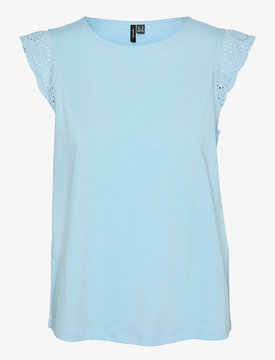 Vero Moda - VMEMILY SL GATHERING TOP JRS NOOS - Ärmellose blusen - airy blue - 1