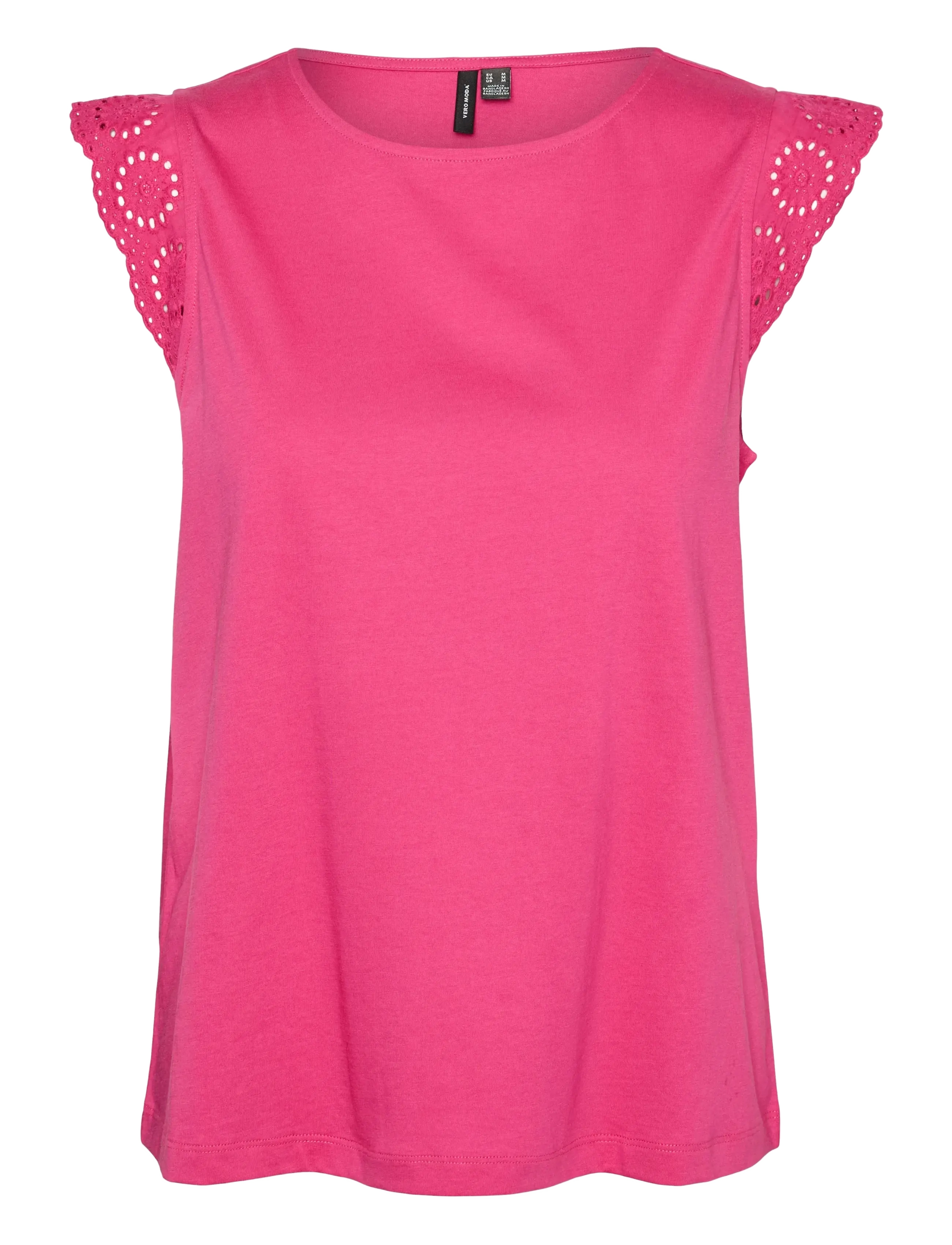 VERO MODA Vmemily Sl Gathering Oberteil Jrs Noos Pink - XS - Damen
