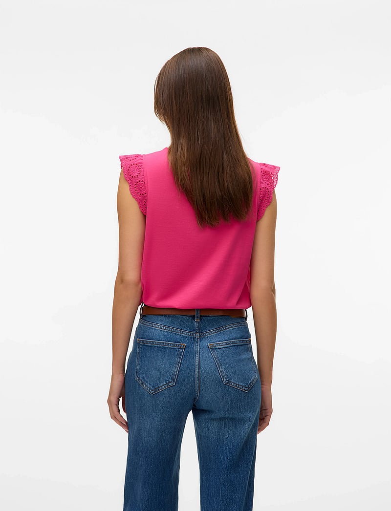 Vero Moda - VMEMILY SL GATHERING TOP JRS NOOS - sleeveless blouses - cabaret - 2