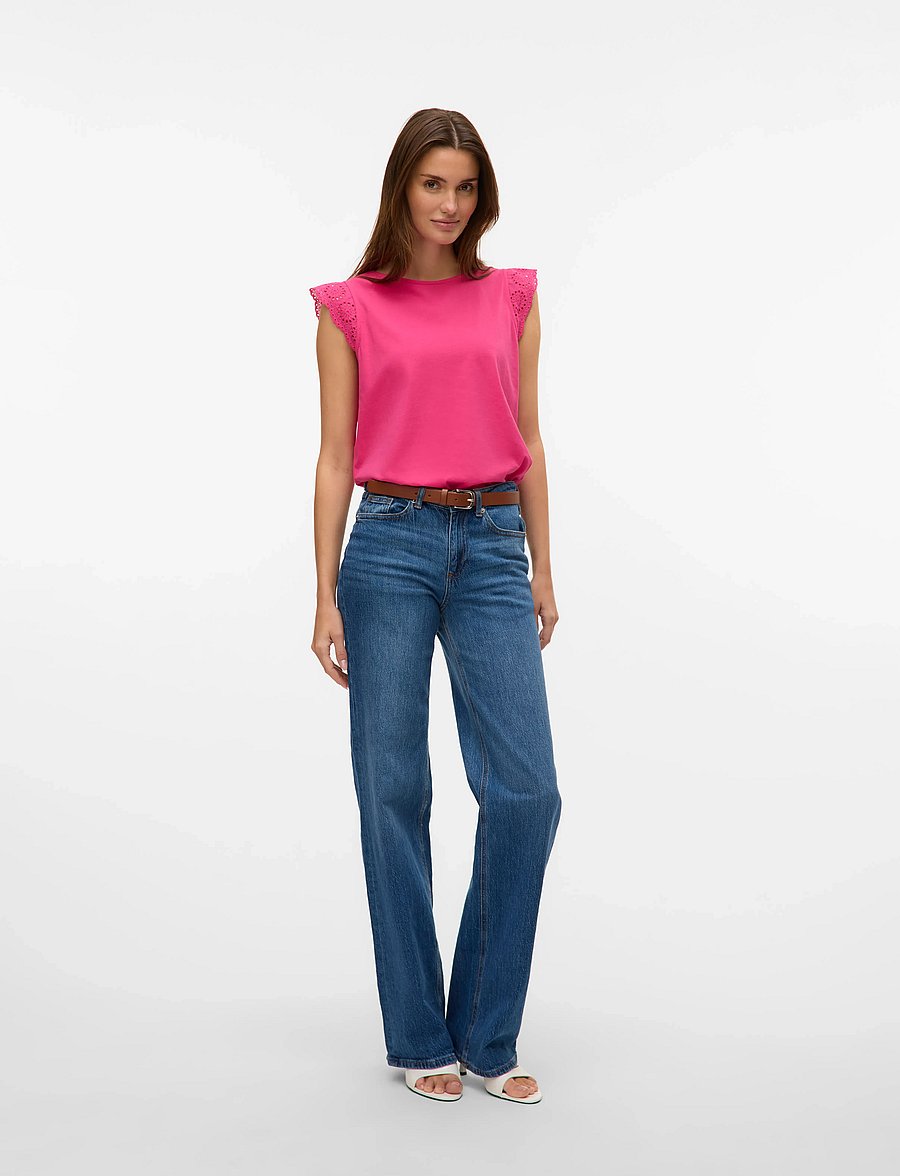 Vero Moda - VMEMILY SL GATHERING TOP JRS NOOS - Ärmellose blusen - cabaret - 3