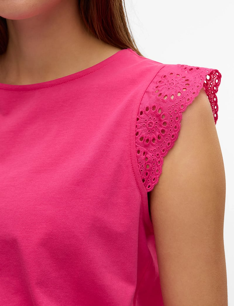 Vero Moda - VMEMILY SL GATHERING TOP JRS NOOS - sleeveless blouses - cabaret - 5