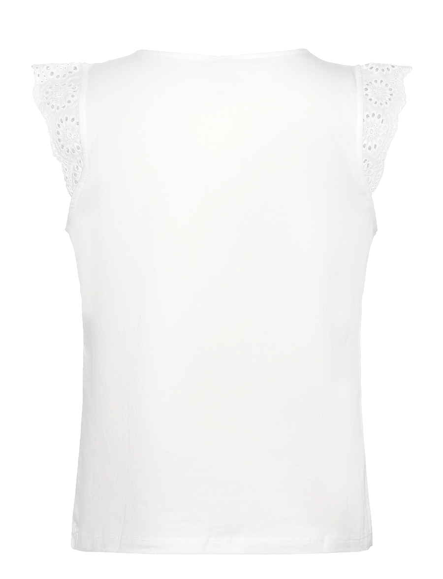Vero Moda - VMEMILY SL GATHERING TOP JRS NOOS - Ärmlösa blusar - snow white - 2