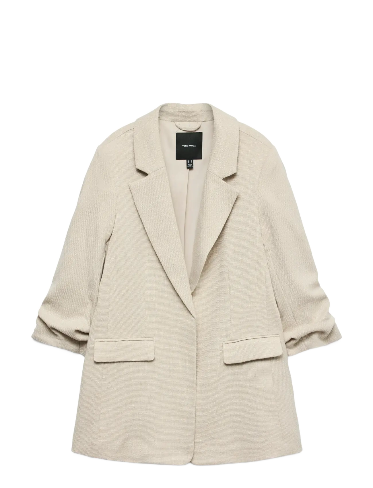 Vero Moda VMFRIDA 3/4 REGULAR BLAZER NOOS - Pintsakud - OATMEAL / beige