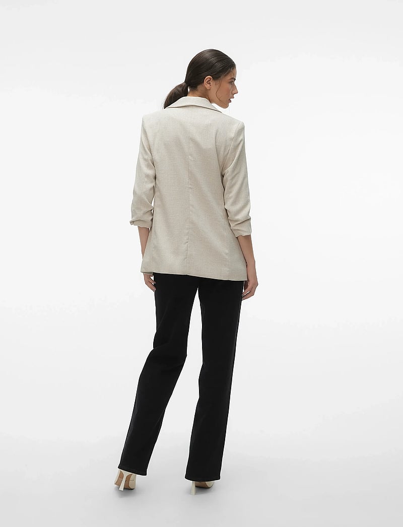Vero Moda - VMFRIDA 3/4 REGULAR BLAZER NOOS - enkeltradede blazere - oatmeal - 2