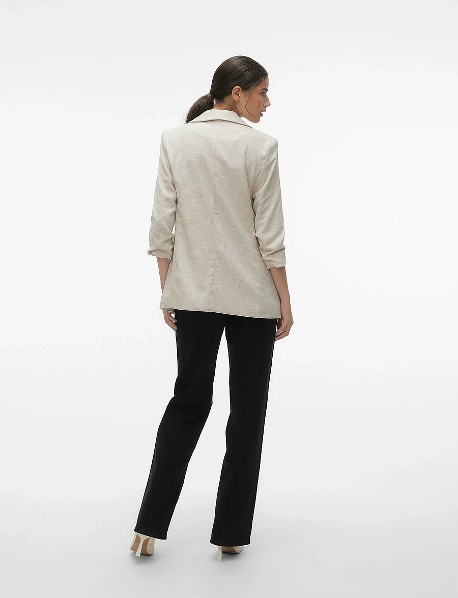 Vero Moda - VMFRIDA 3/4 REGULAR BLAZER NOOS - marynarki z pojedynczym zapięciem - oatmeal - 2