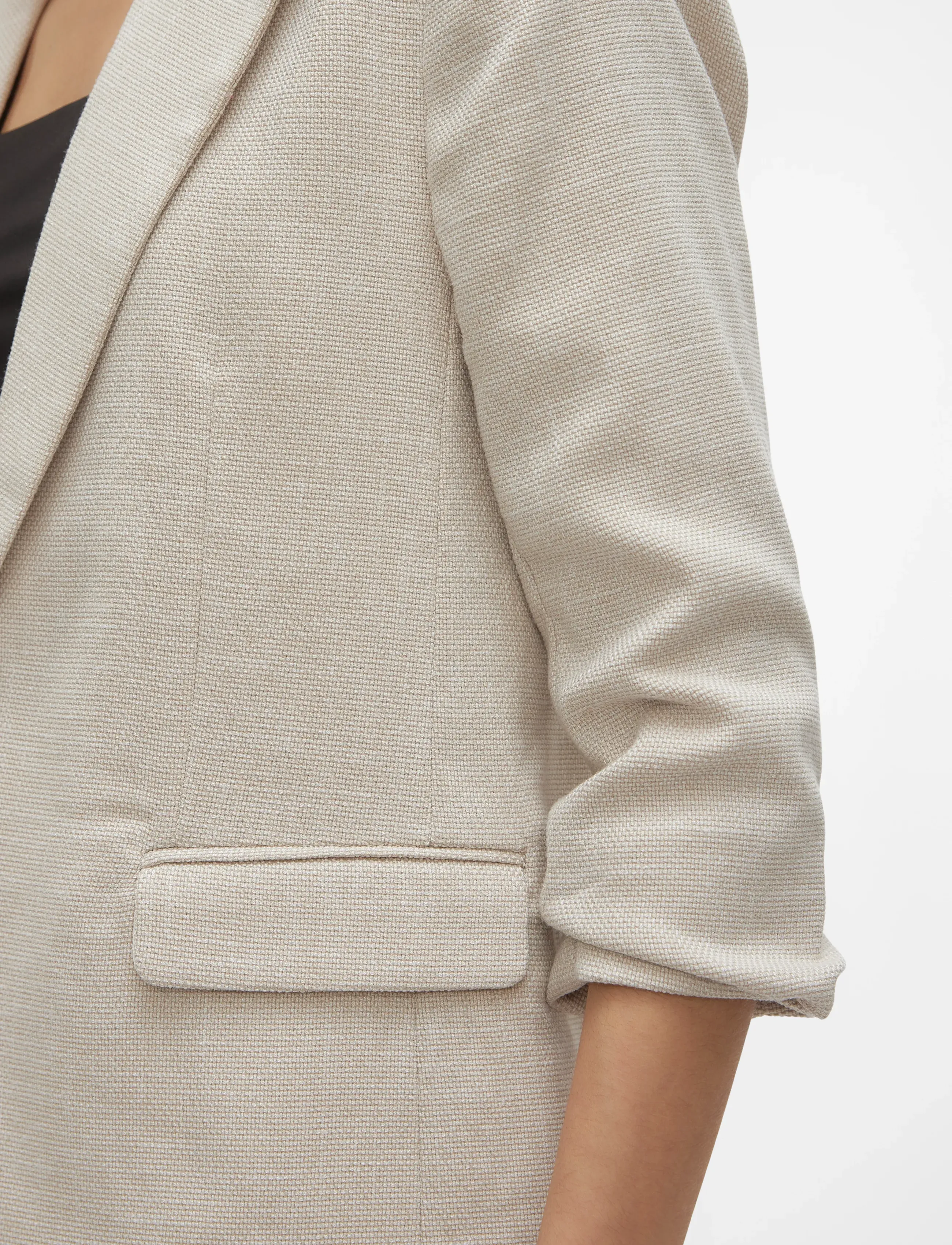 Vero Moda - VMFRIDA 3/4 REGULAR BLAZER NOOS - marynarki z pojedynczym zapięciem - oatmeal - 4