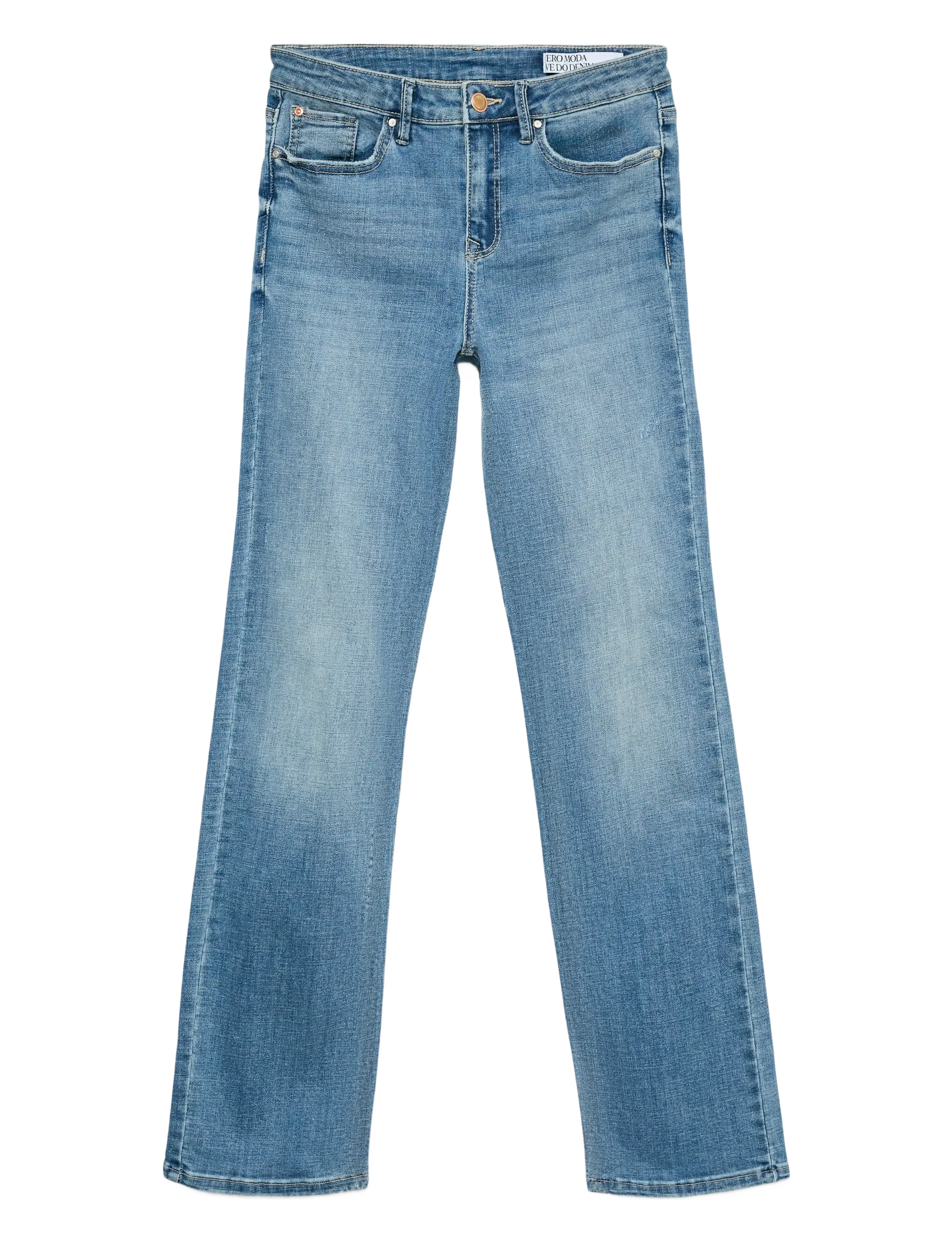 Vero Moda - VMFLASH MR STRAIGHT JEANS LI347 GA NOOS - straight jeans - medium blue denim - 1